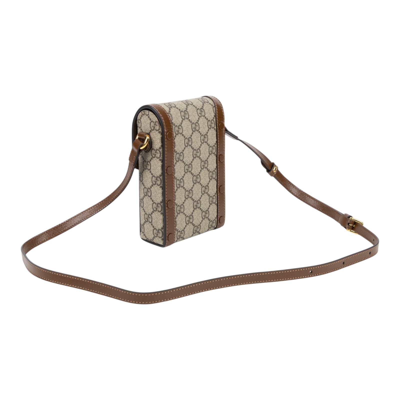 古馳 GUCCI 馬銜扣 1955 迷你袋 625615 92TCG 棕1955手機包 防塵袋