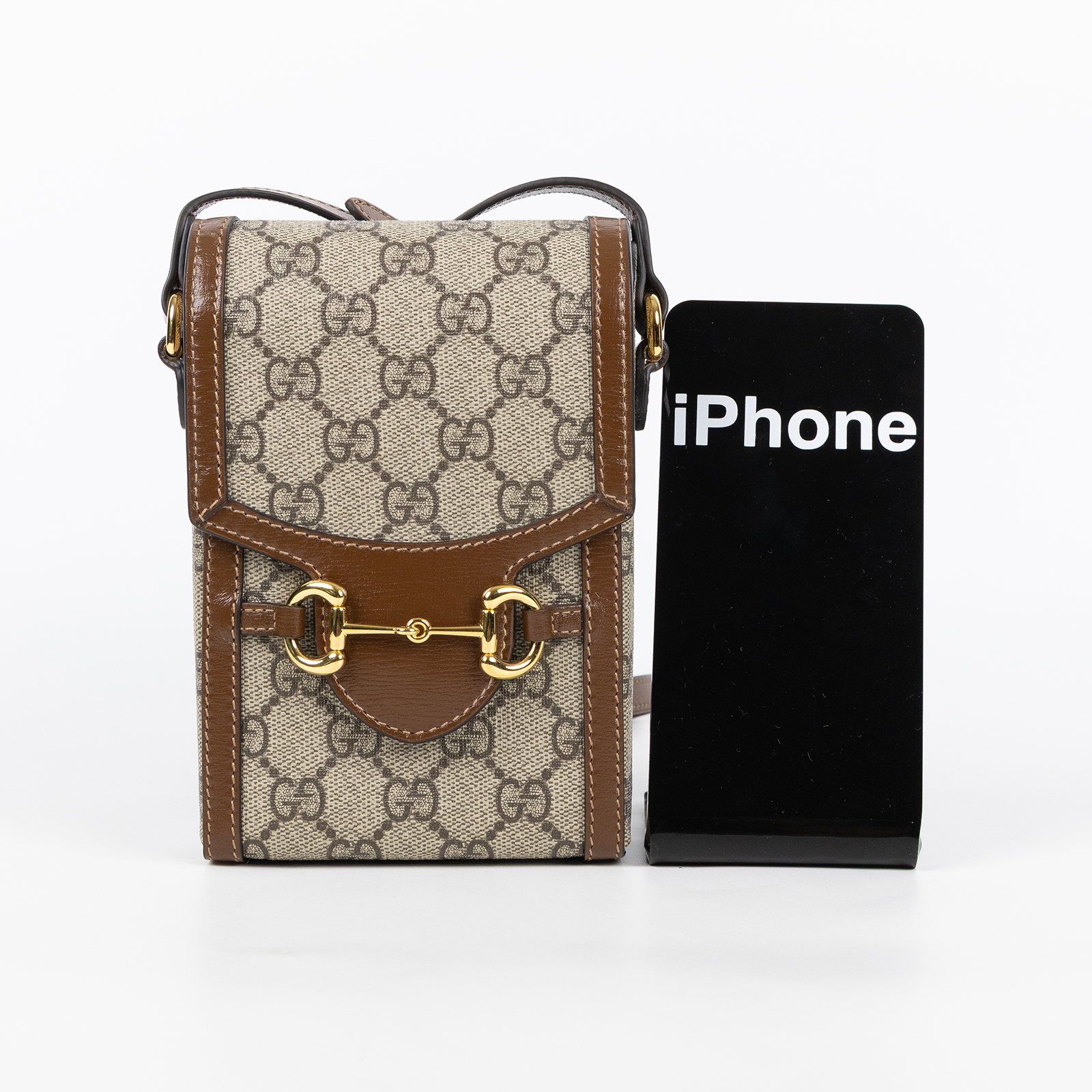 古馳 GUCCI 馬銜扣 1955 迷你袋 625615 92TCG 棕1955手機包 防塵袋