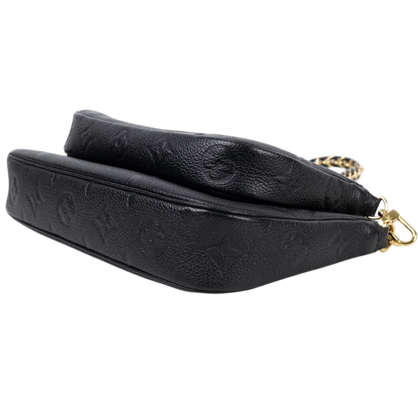 路易威登 LOUIS VUITTON Multi Pochette Accessoires 壓花牛皮 混合式 斜背袋 M80399 晶片款  原廠盒子/防塵袋/購買證明