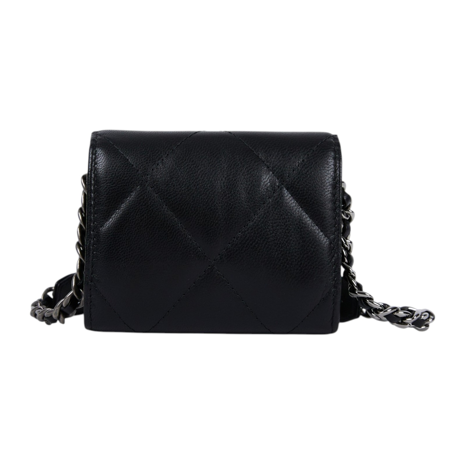 香奈兒 CHANEL 19 Mini 肩背包 斜背包 AP2409 黑19鍊包 原廠盒子/防塵袋/保證卡