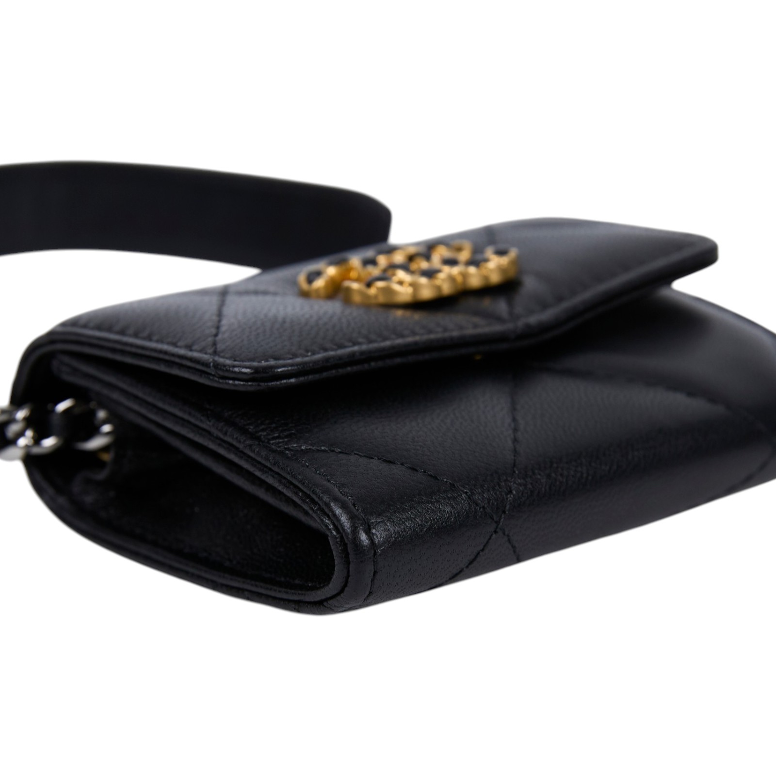 香奈兒 CHANEL 19 Mini 肩背包 斜背包 AP2409 黑19鍊包 原廠盒子/防塵袋/保證卡