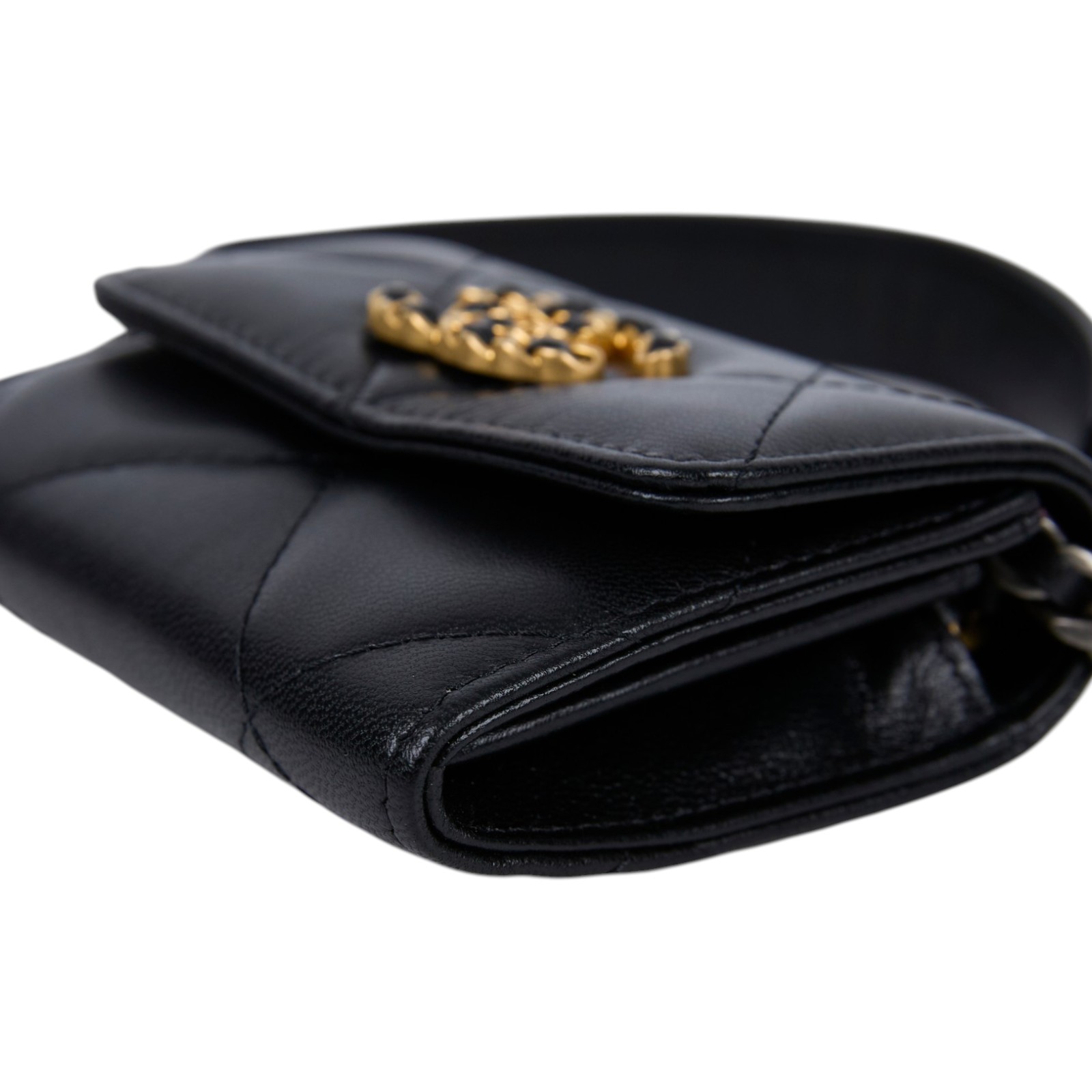 香奈兒 CHANEL 19 Mini 肩背包 斜背包 AP2409 黑19鍊包 原廠盒子/防塵袋/保證卡