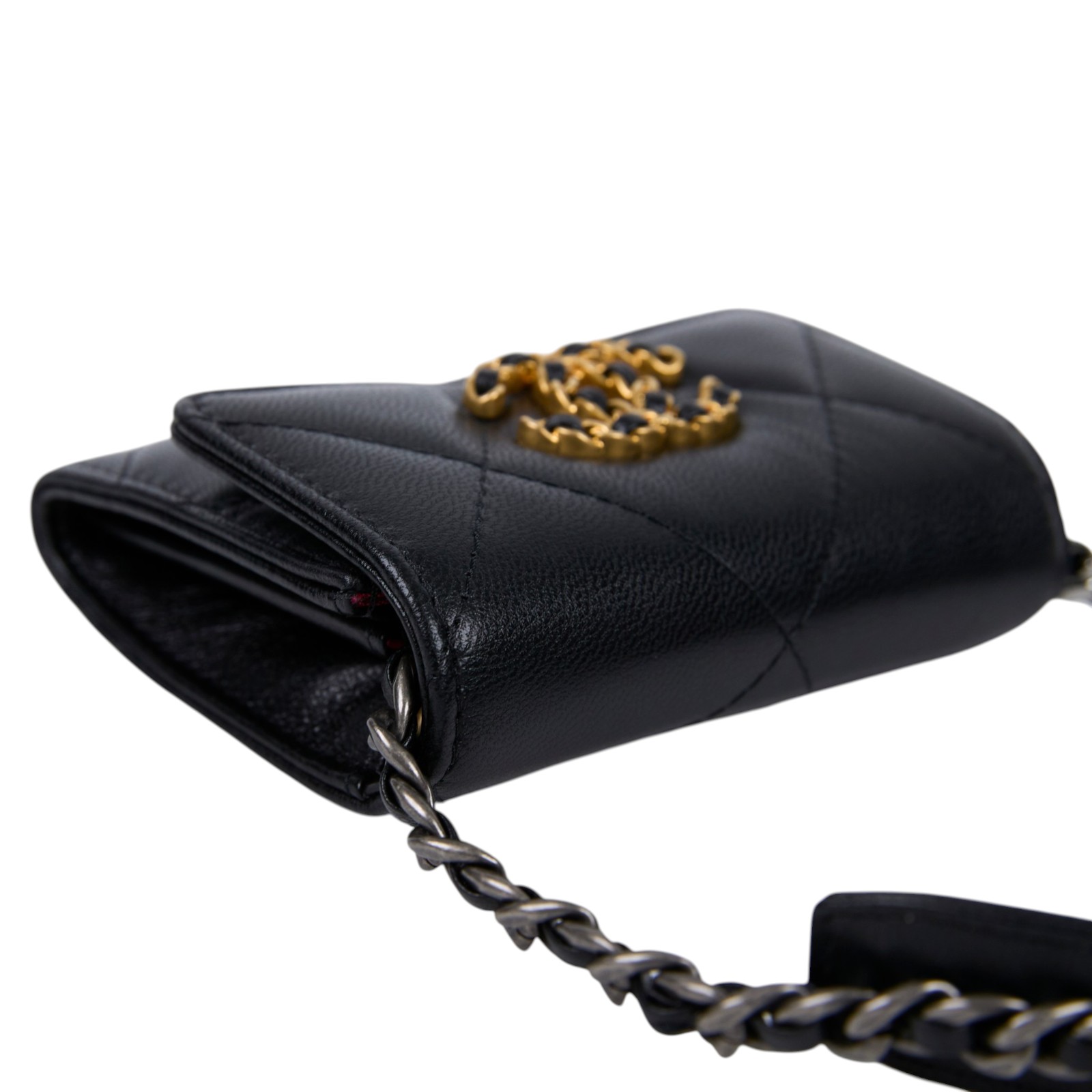 香奈兒 CHANEL 19 Mini 肩背包 斜背包 AP2409 黑19鍊包 原廠盒子/防塵袋/保證卡