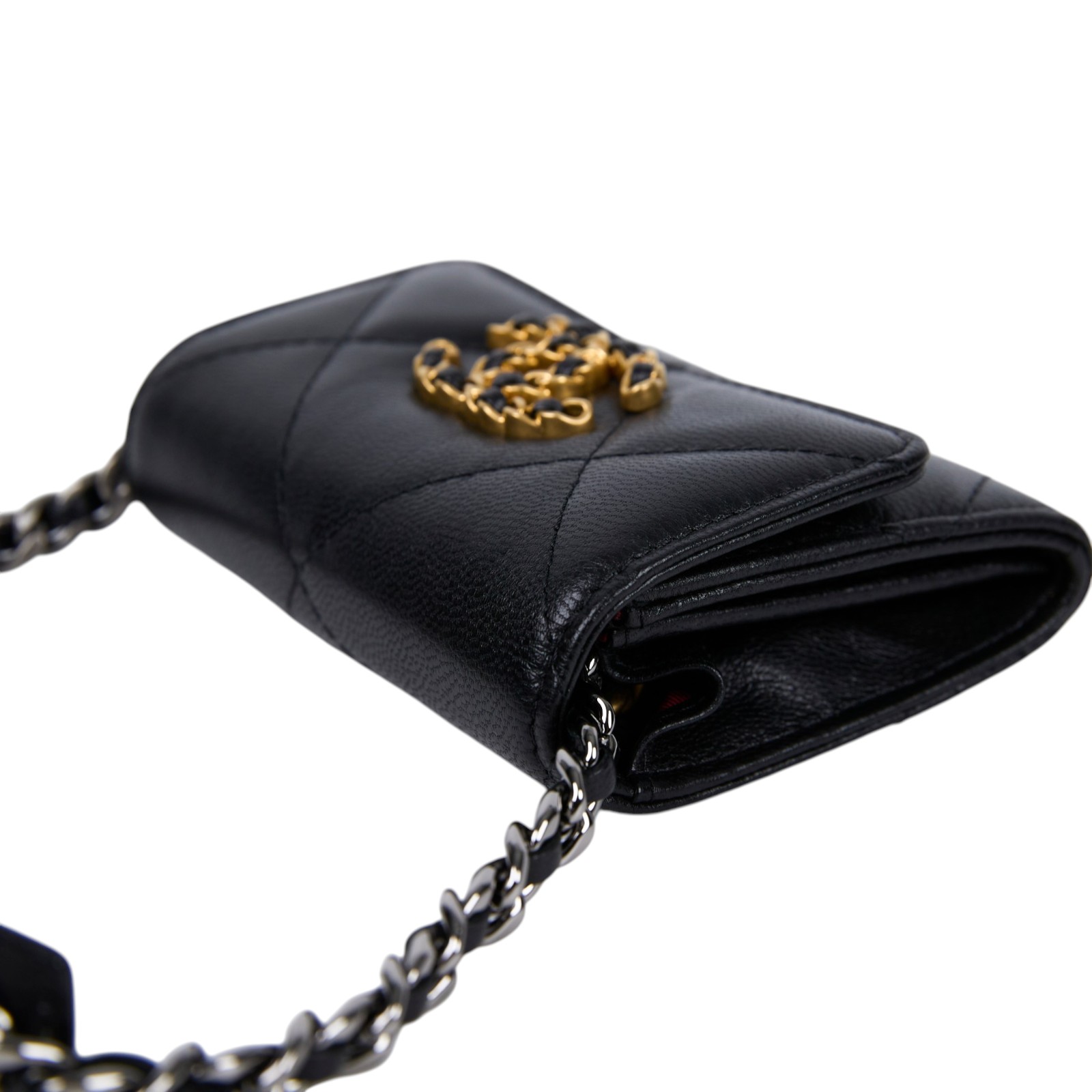 香奈兒 CHANEL 19 Mini 肩背包 斜背包 AP2409 黑19鍊包 原廠盒子/防塵袋/保證卡