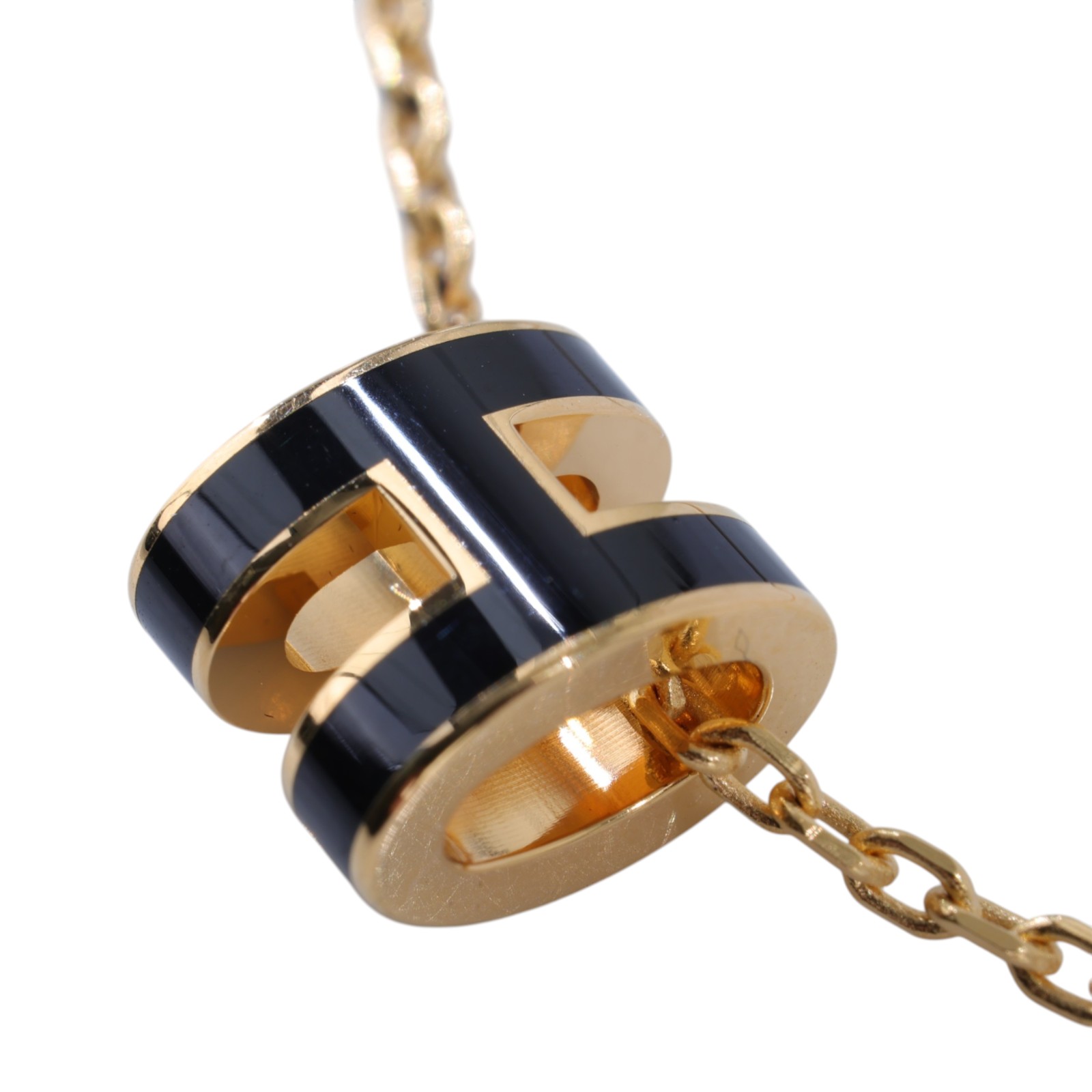 愛馬仕 Hermes Mini Pop H 墜飾 黑色 H147992Fv03 /GD0231 黑金MINI POP H項鍊 原廠盒子/底襯