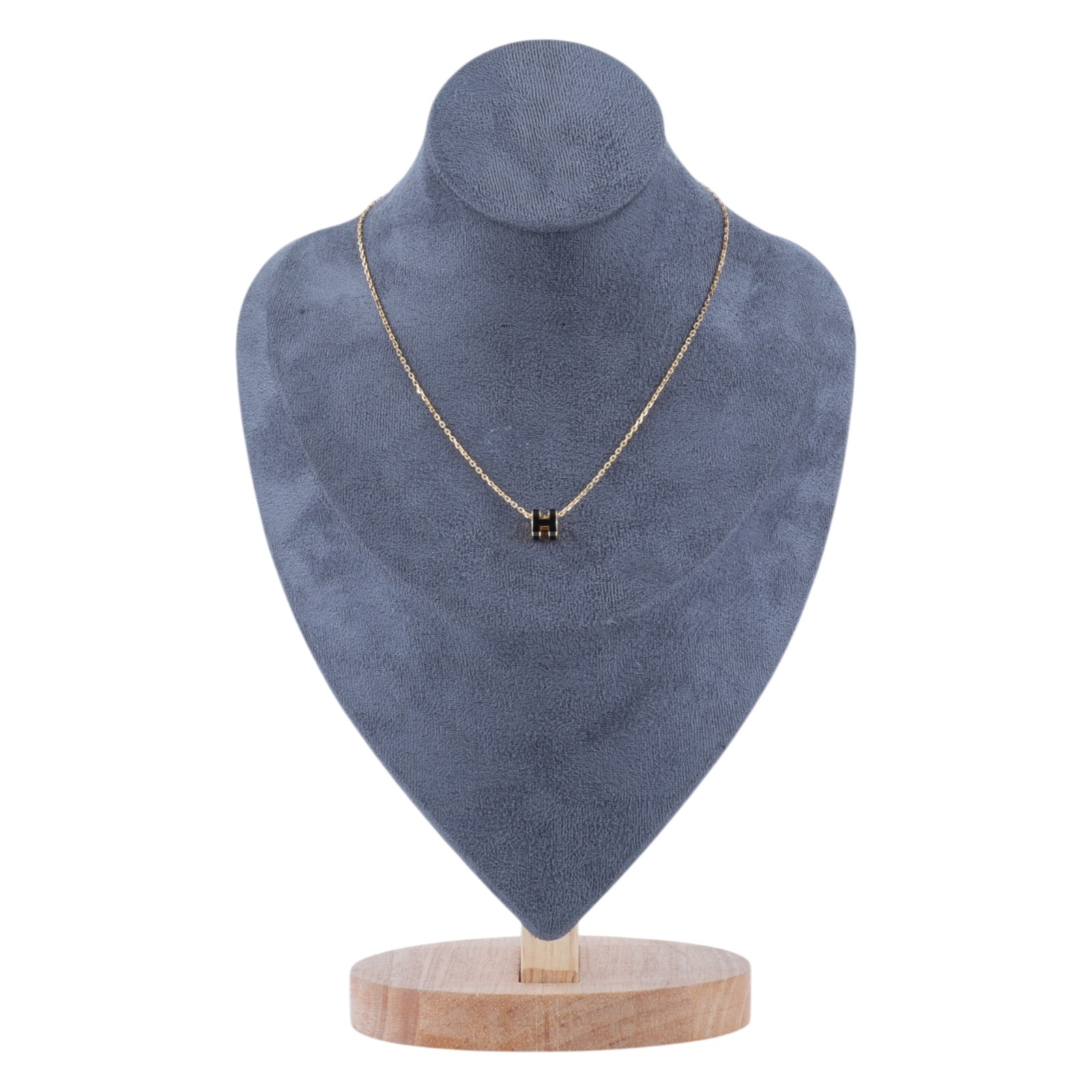 愛馬仕 Hermes Mini Pop H 墜飾 黑色 H147992Fv03 /GD0231 黑金MINI POP H項鍊 原廠盒子/底襯