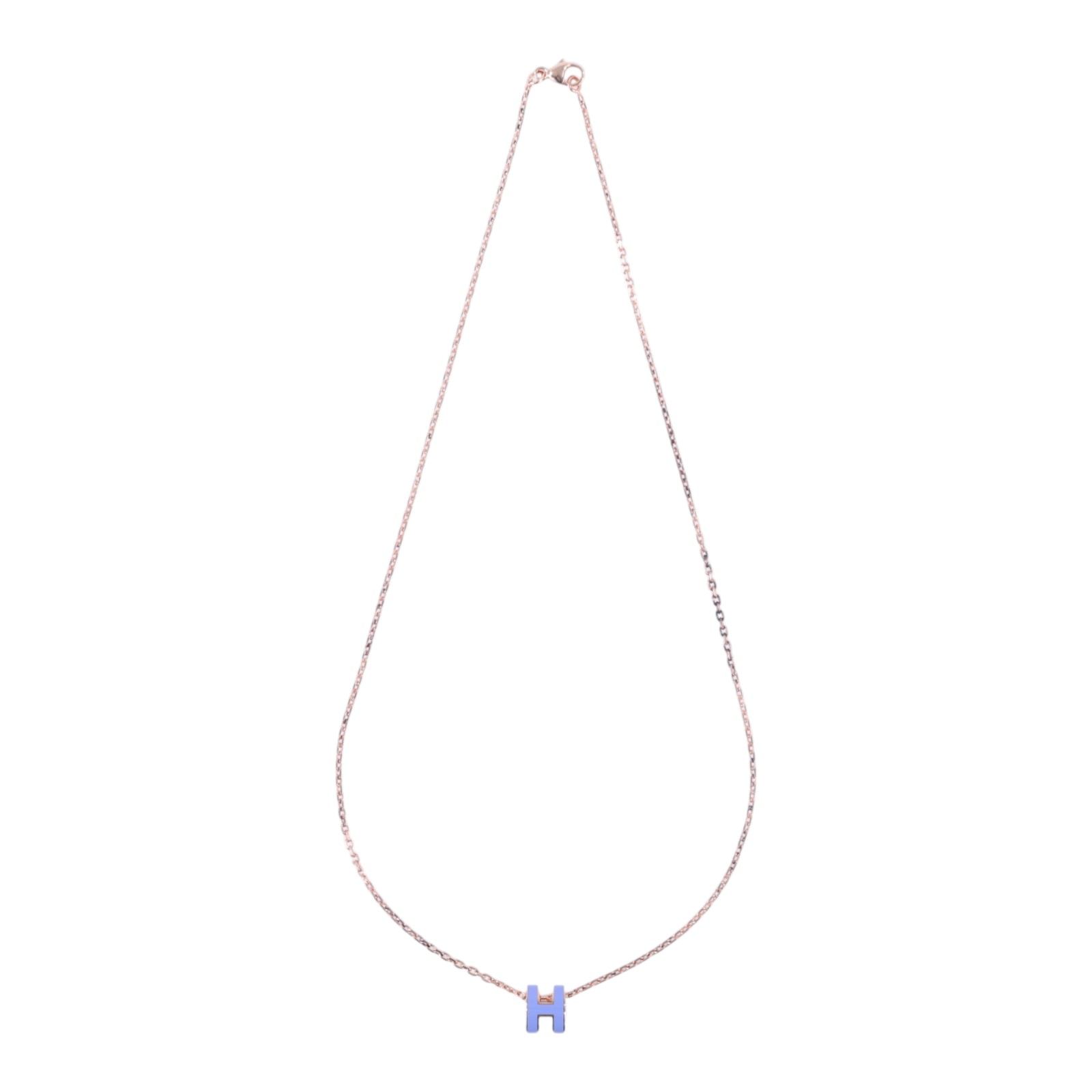 愛馬仕 Hermes Mini Pop H 墜飾 POPHPMINI GD1211 紫MINI POP H項鍊 原廠盒子/防塵袋