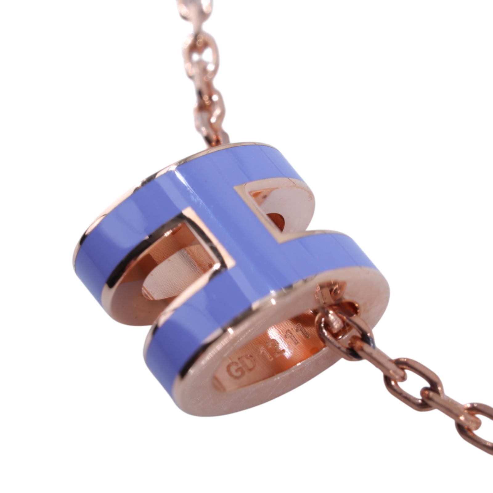 愛馬仕 Hermes Mini Pop H 墜飾 POPHPMINI GD1211 紫MINI POP H項鍊 原廠盒子/防塵袋