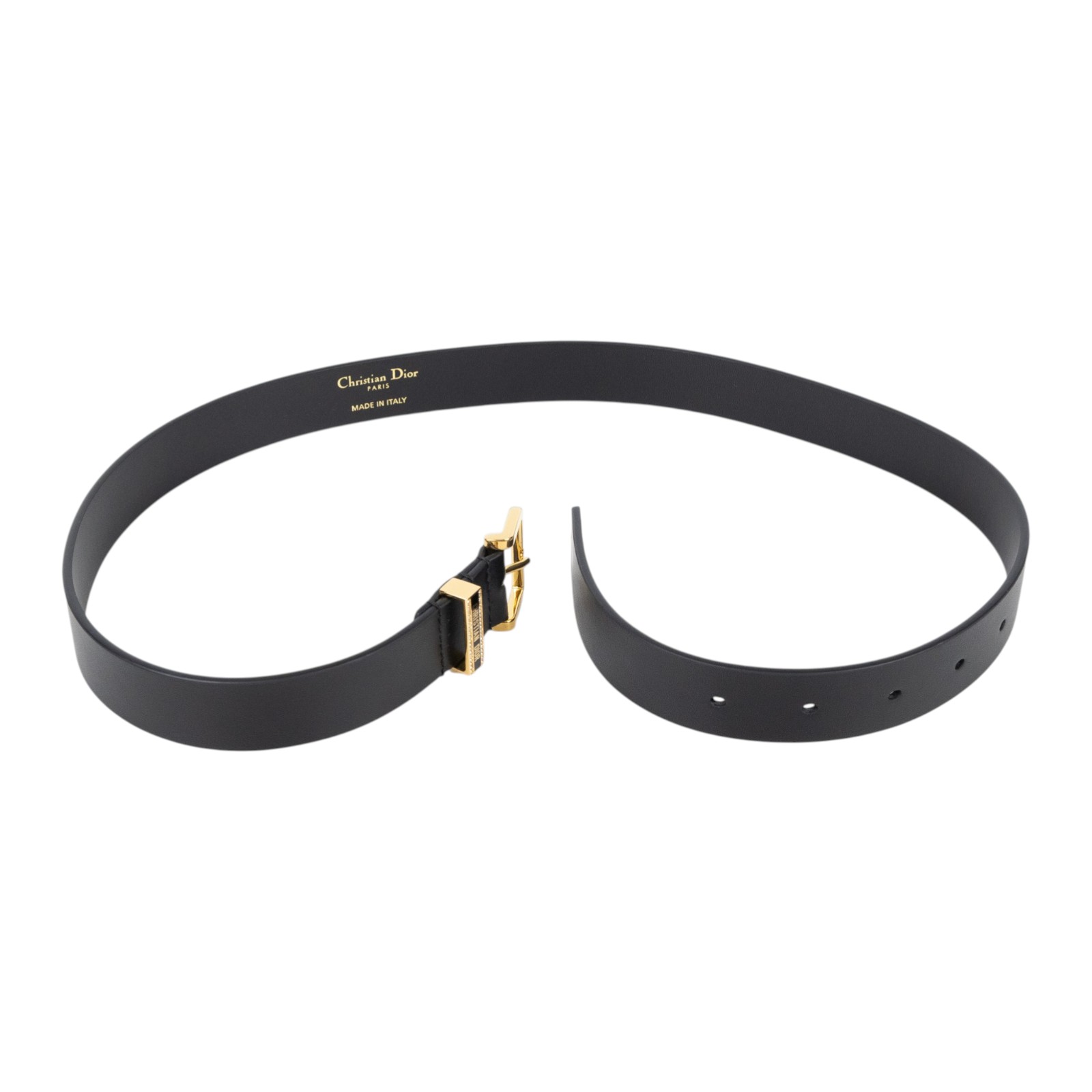 迪奧 CHRISTIAN DIOR 腰帶 B0723UBMO_75 黑小水鑽扣皮帶#75 防塵袋