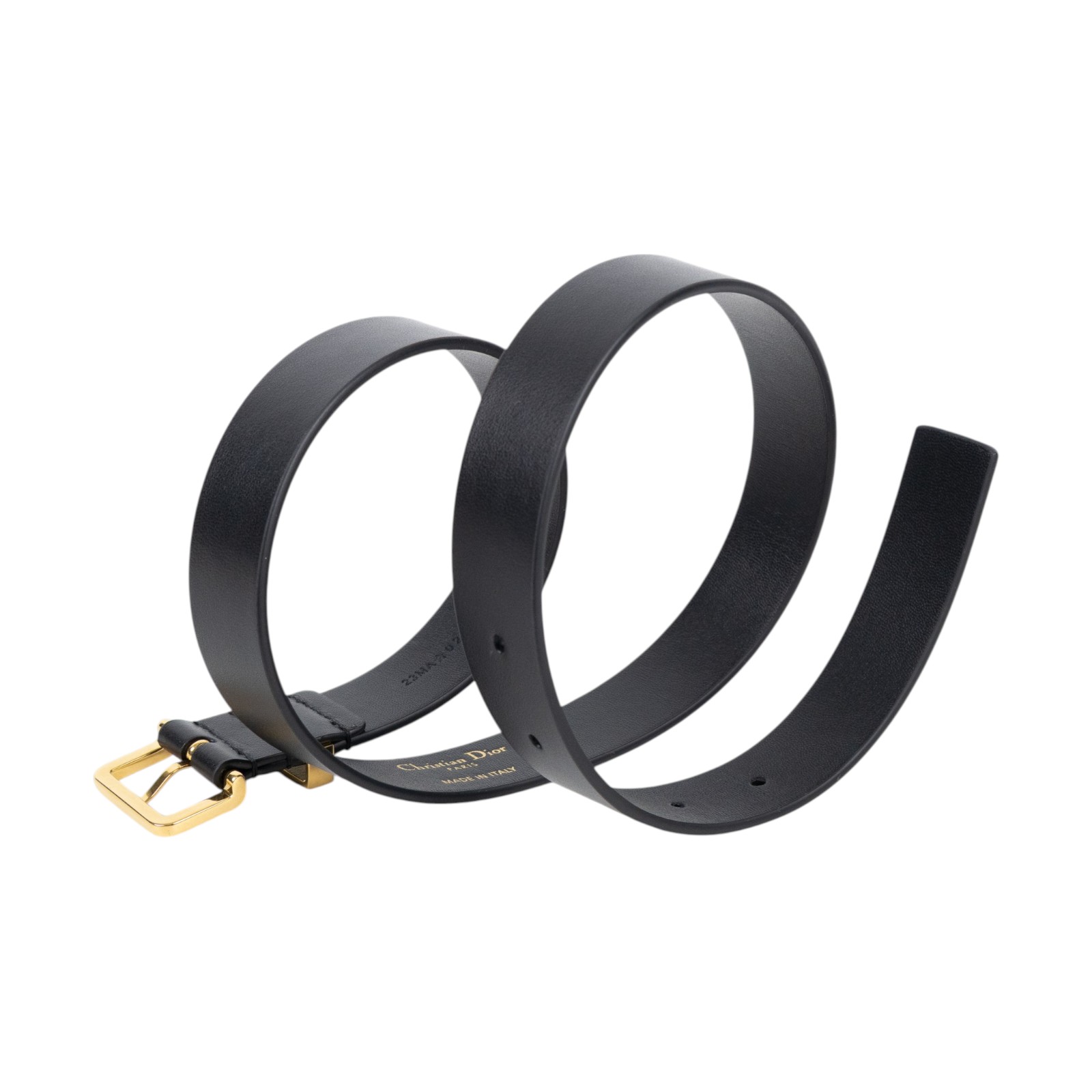 迪奧 CHRISTIAN DIOR 腰帶 B0723UBMO_75 黑小水鑽扣皮帶#75 防塵袋