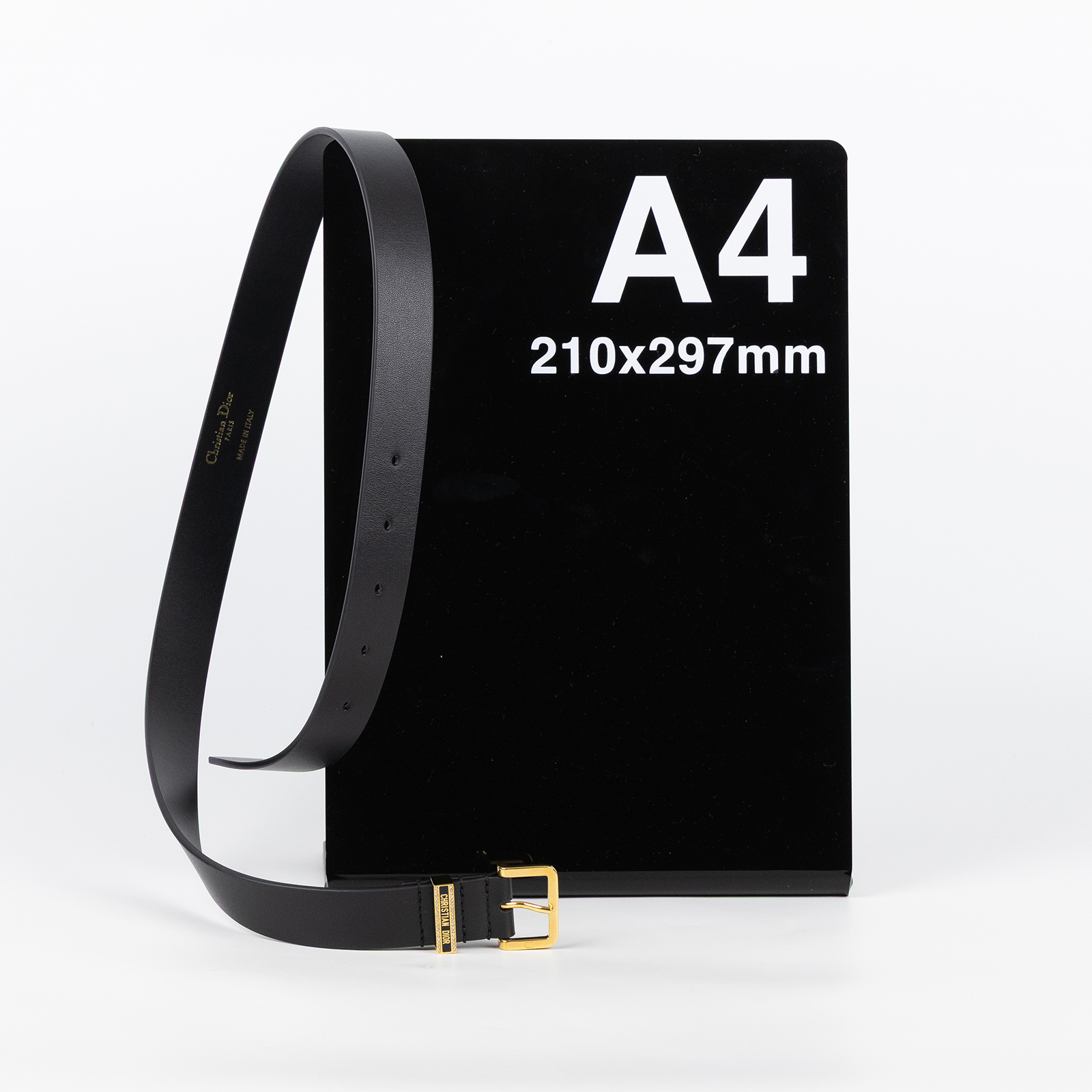 迪奧 CHRISTIAN DIOR 腰帶 B0723UBMO_75 黑小水鑽扣皮帶#75 防塵袋