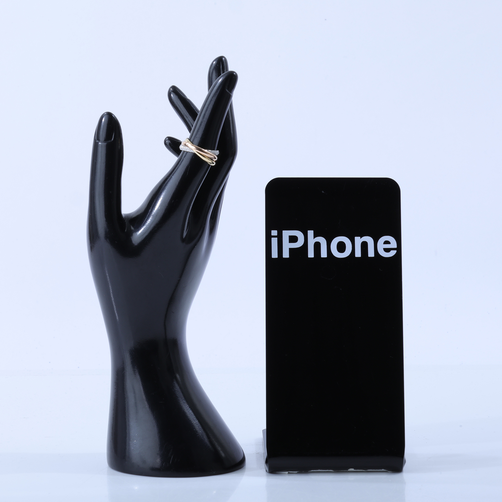 卡地亞 CARTIER Trinity 戒指 小型款 半鋪鑲鑽石 B4235952 TRINITY三環鑽圈戒指#52 防塵袋/原廠盒子2/購買證明