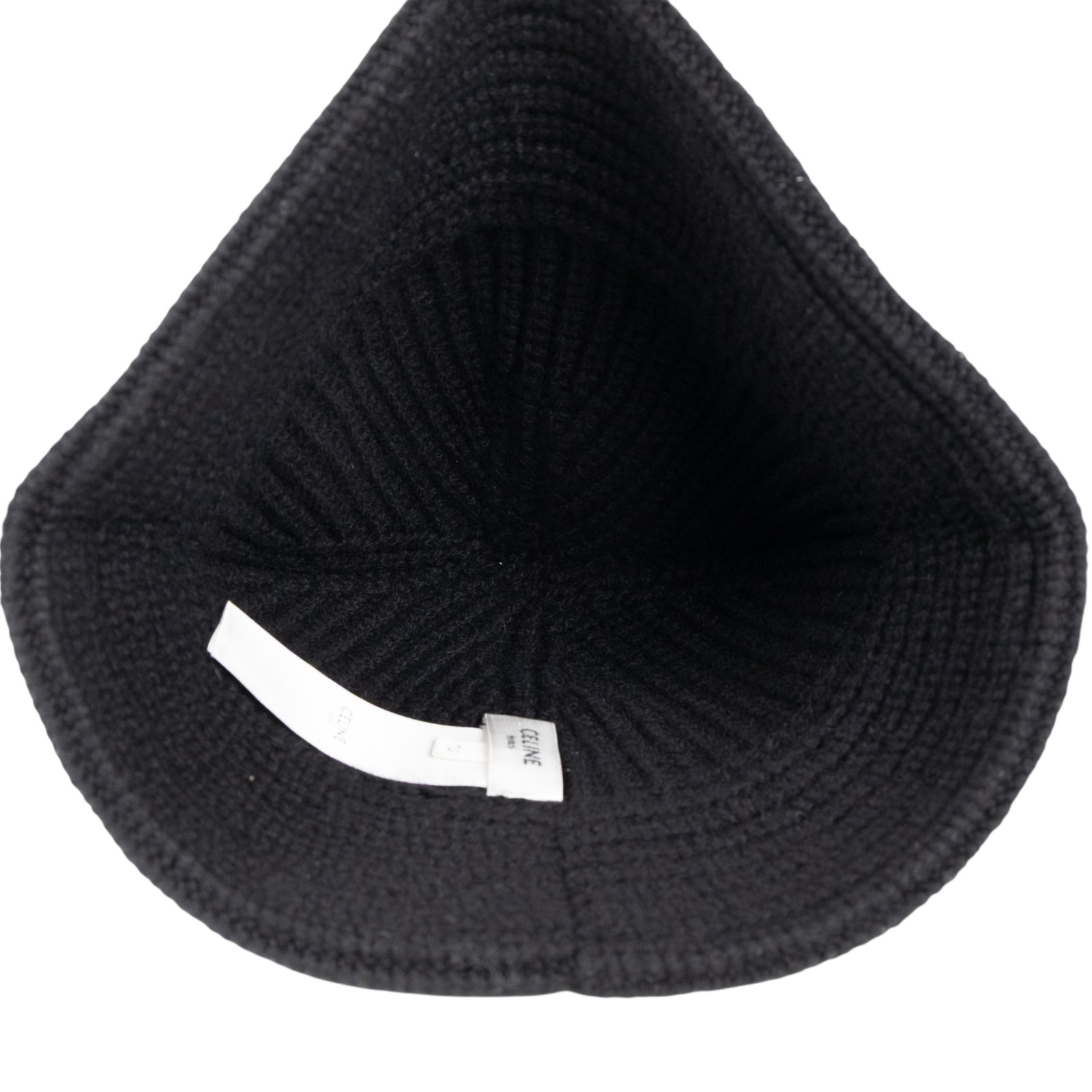 思琳 CELINE 針織帽 2A47T384D 黑白字LOGO漁夫毛帽 無附屬品