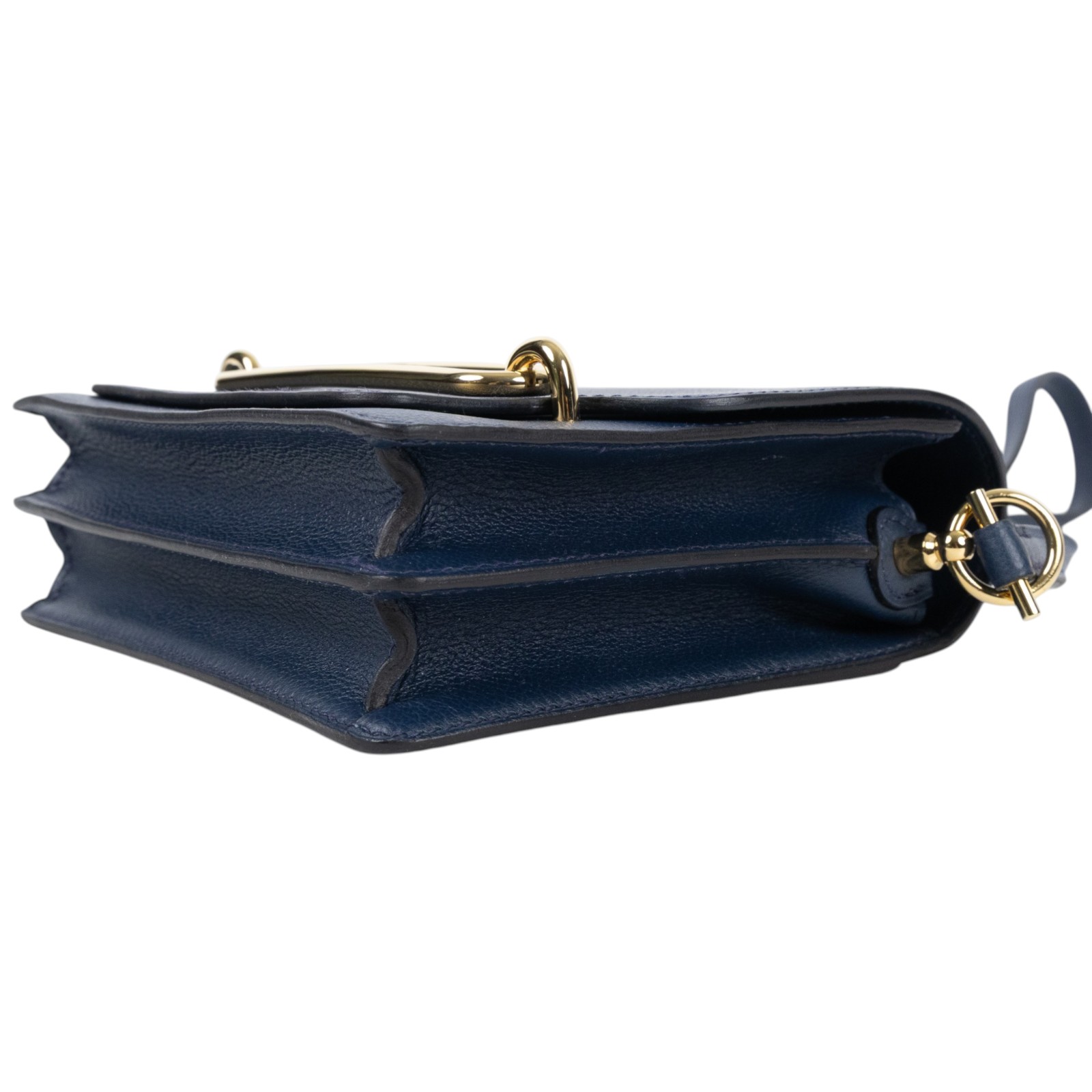 愛馬仕 Hermes Roulis 豬鼻子 斜背包 18 Mini RO18 D HA 010CC D刻深藍ROULIS MINI 原廠盒子/防塵袋/背帶