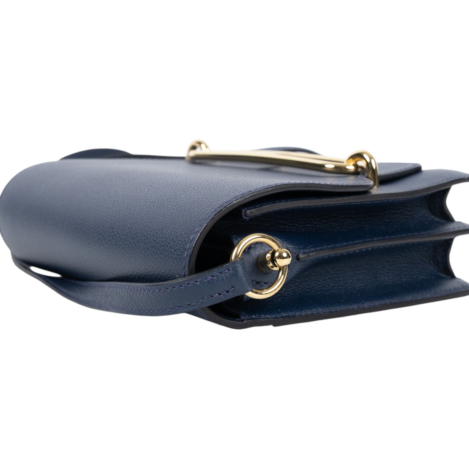 愛馬仕 Hermes Roulis 豬鼻子 斜背包 18 Mini RO18 D HA 010CC D刻深藍ROULIS MINI 原廠盒子/防塵袋/背帶