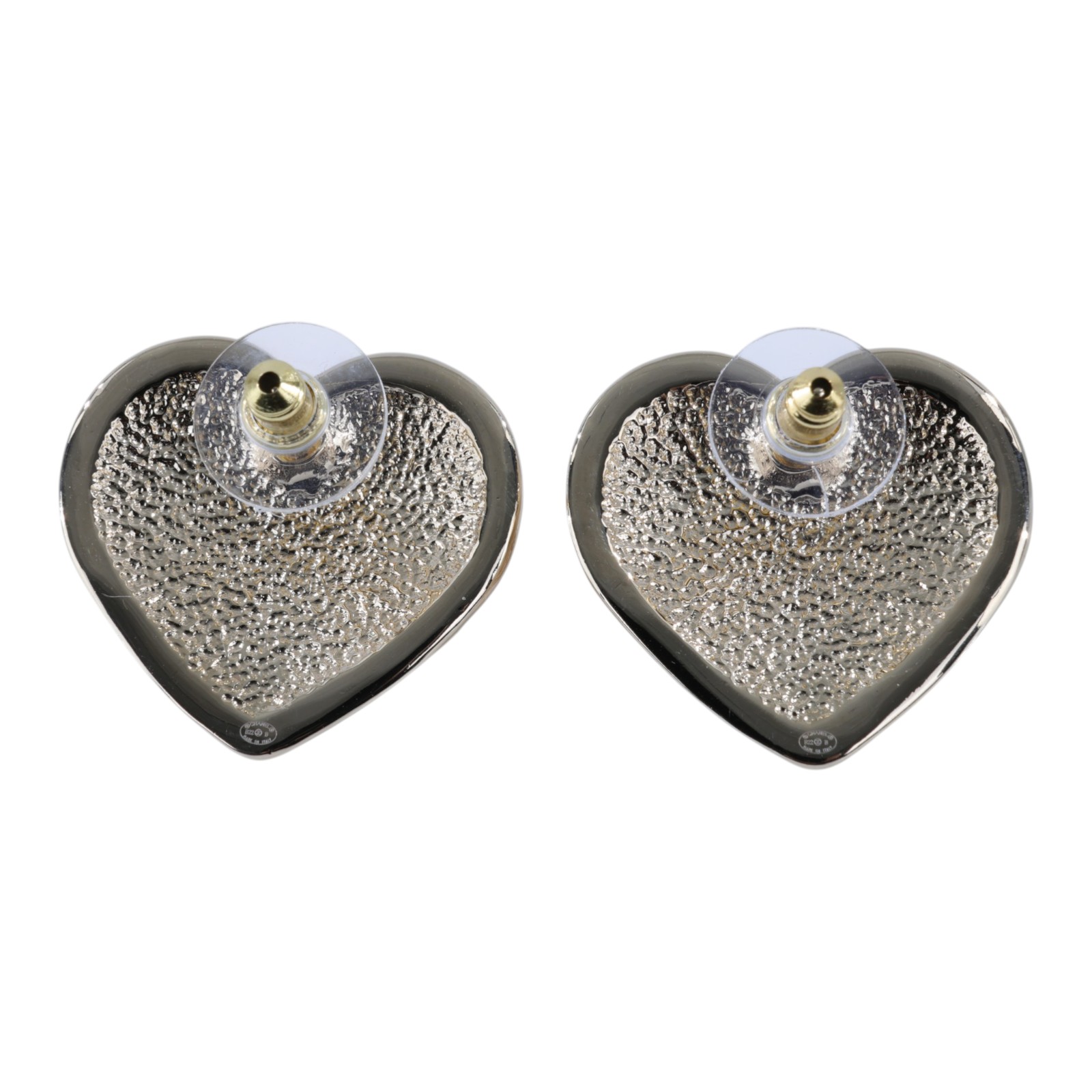 香奈兒 CHANEL CC LOGO 耳環 耳釘 B22B 金色雙C愛心耳環 原廠盒子/底襯