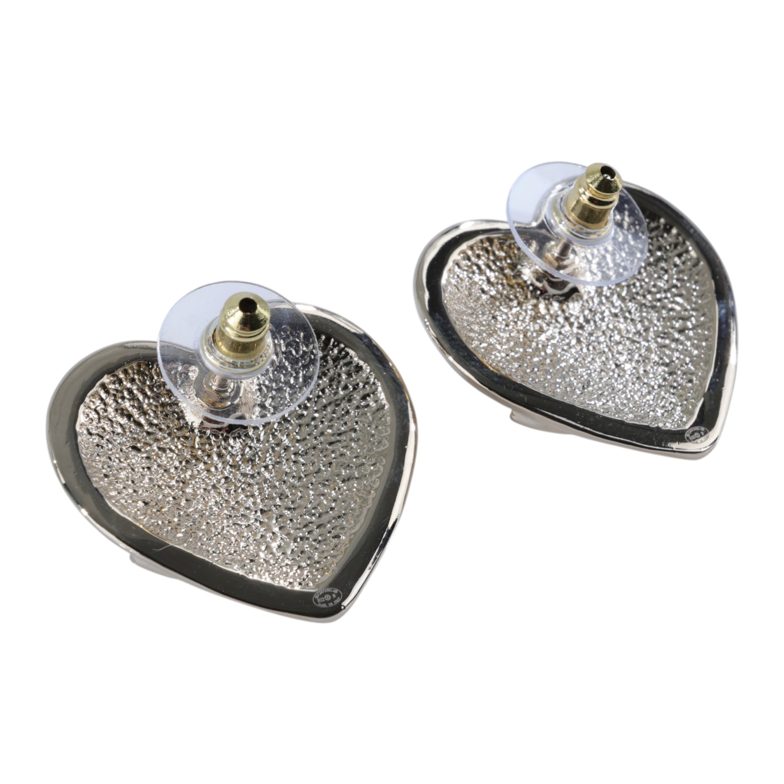 香奈兒 CHANEL CC LOGO 耳環 耳釘 B22B 金色雙C愛心耳環 原廠盒子/底襯