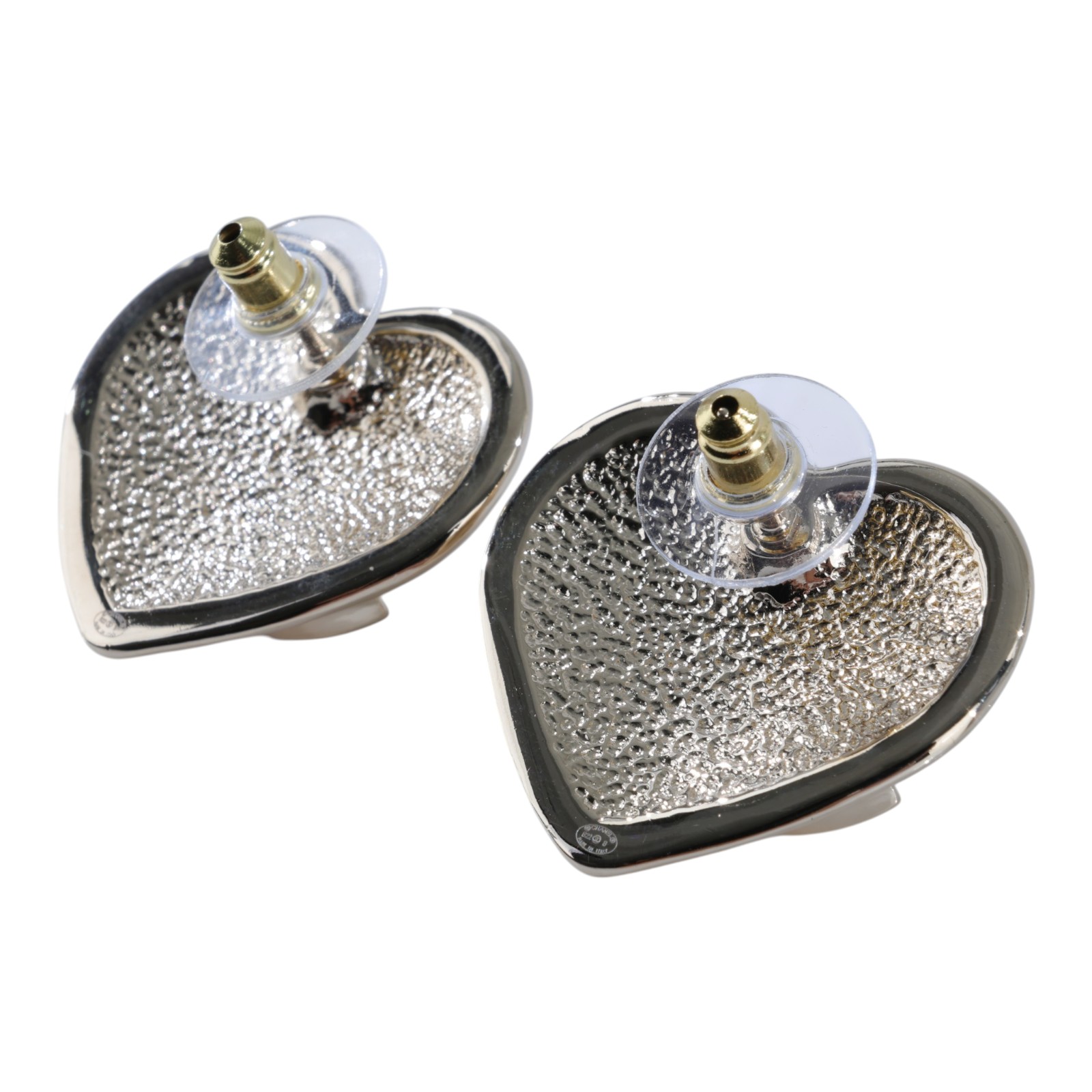 香奈兒 CHANEL CC LOGO 耳環 耳釘 B22B 金色雙C愛心耳環 原廠盒子/底襯