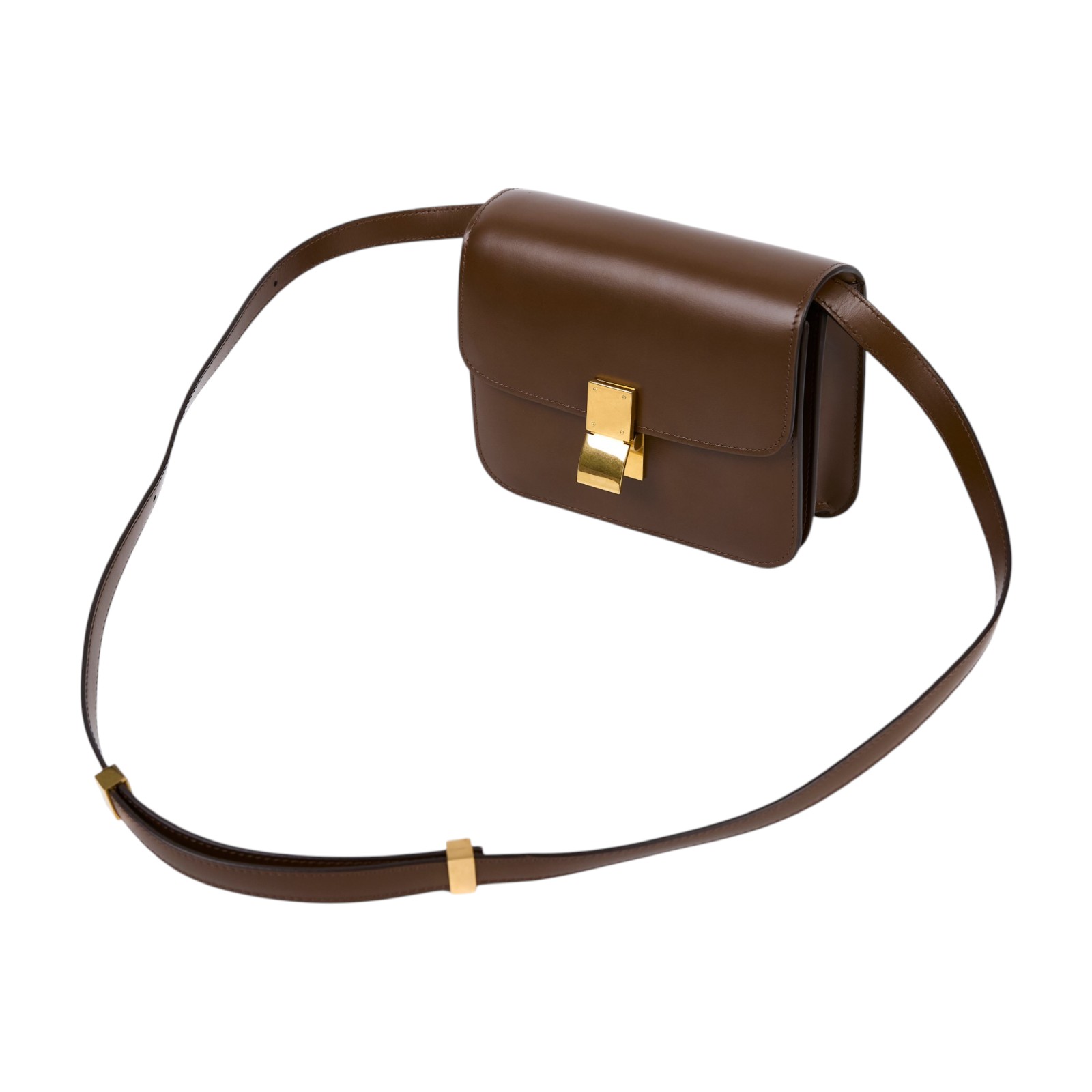 思琳 CELINE Classic Box Bag Teen 肩背包 斜背包 豆腐包 192523DLS 焦糖CLASSIC BOX TEEN 防塵袋