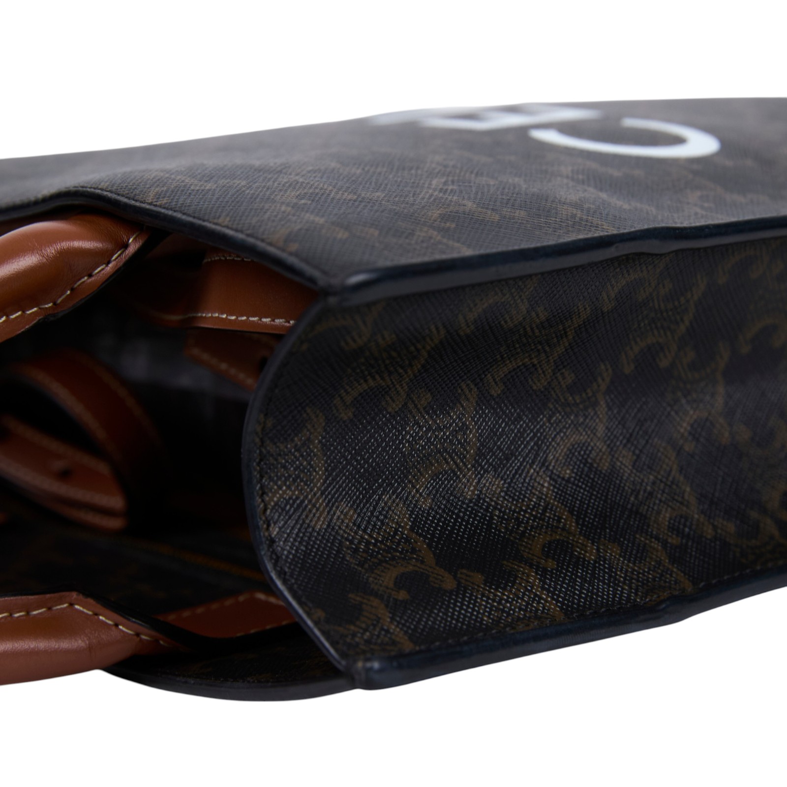 思琳 CELINE Triomphe帆布 小型 直式 Cabas 肩背 手提包 191542BZK 凱旋琴譜包 防塵袋