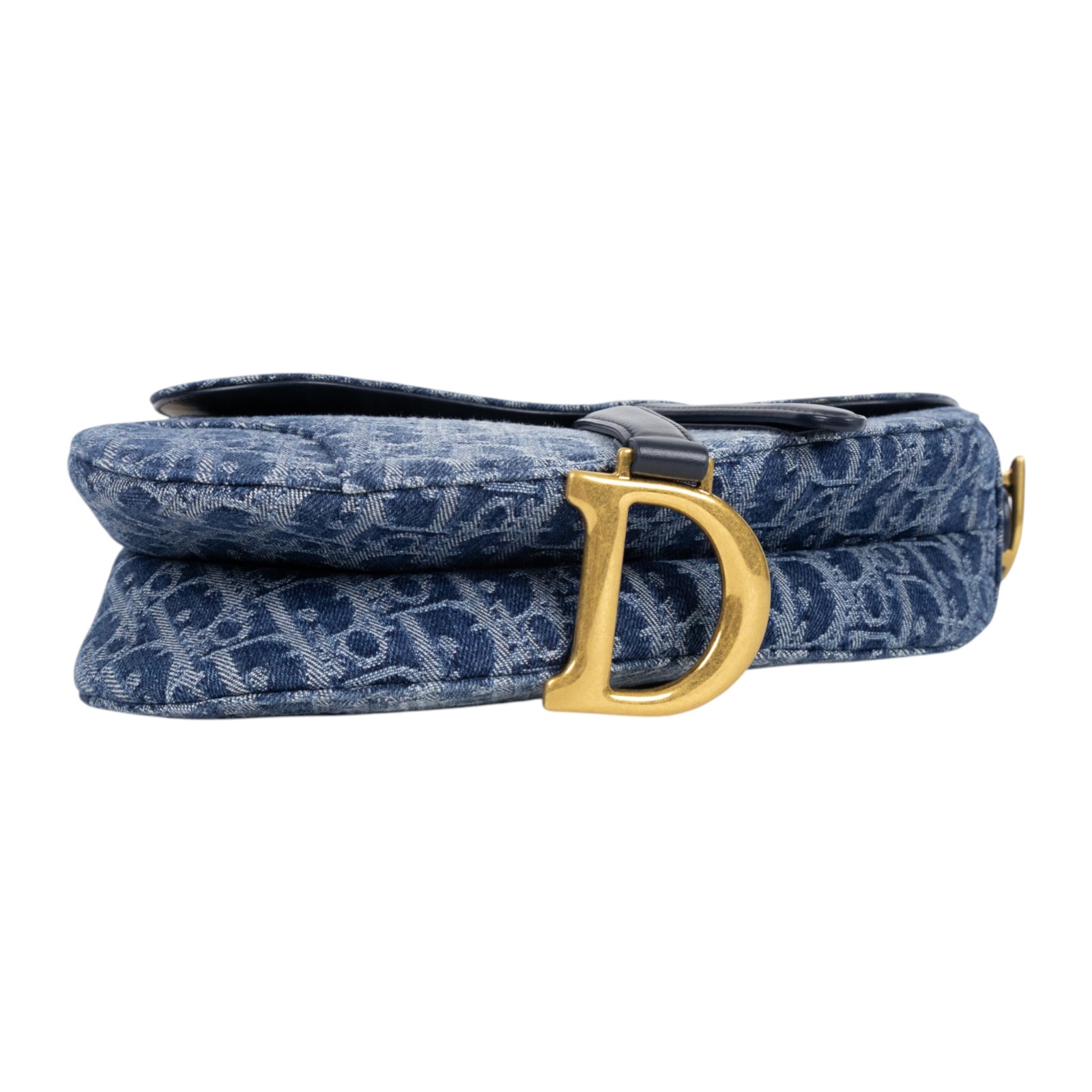 迪奧 CHRISTIAN DIOR Saddle 馬鞍包 M0455CDCE 單寧SADDLE 馬鞍包 原廠盒子/背帶