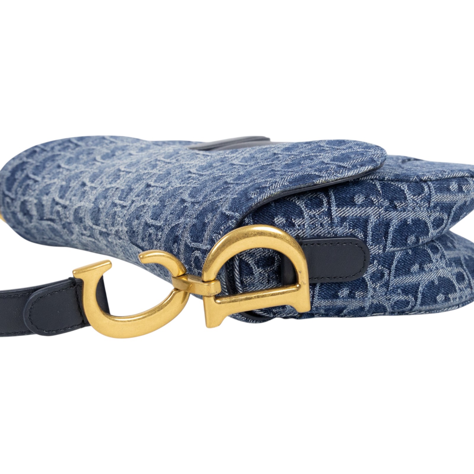 迪奧 CHRISTIAN DIOR Saddle 馬鞍包 M0455CDCE 單寧SADDLE 馬鞍包 原廠盒子/背帶