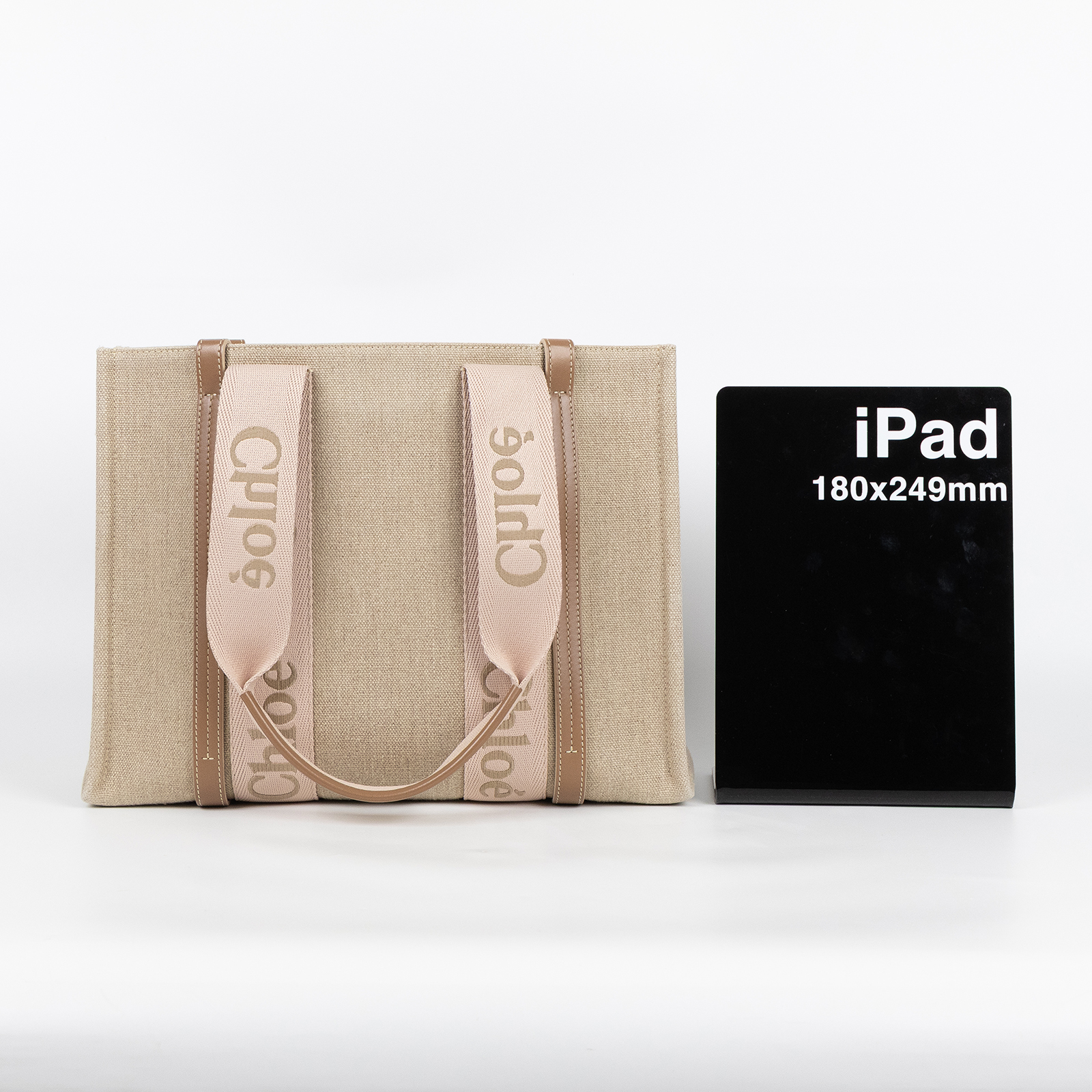 蔻依 CHLOE Medium Woody 手提包 中型 CHC23AS383L1726Y 粉棕WOODY MEDIUM 防塵袋/保證卡/換購單