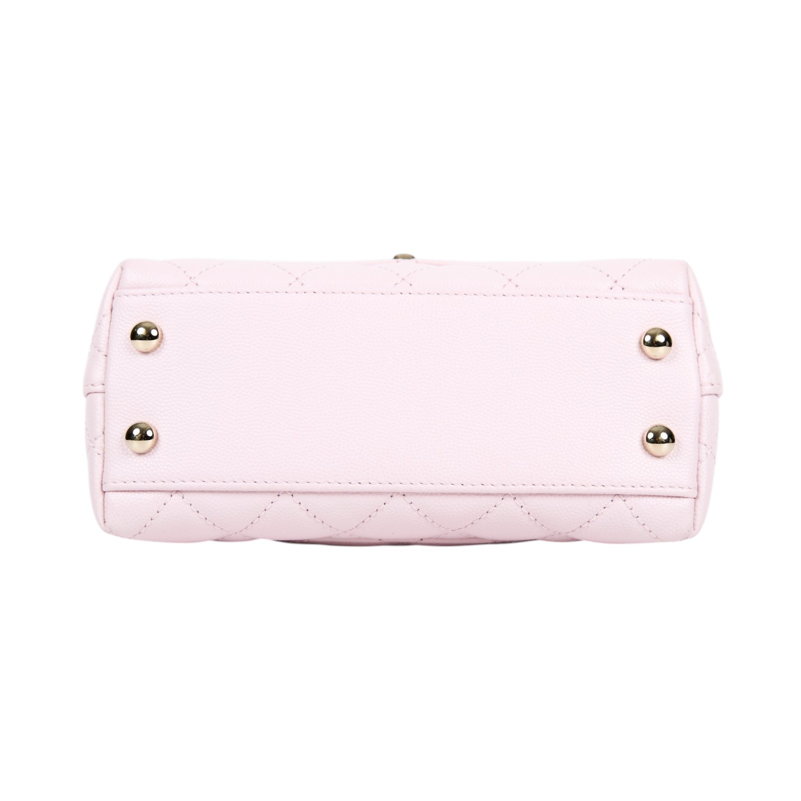 香奈兒 CHANEL Handle 迷你 手提 口蓋包 AS2215 晶片款 粉淡金荔枝COCO HANDLE MINI 原廠盒子