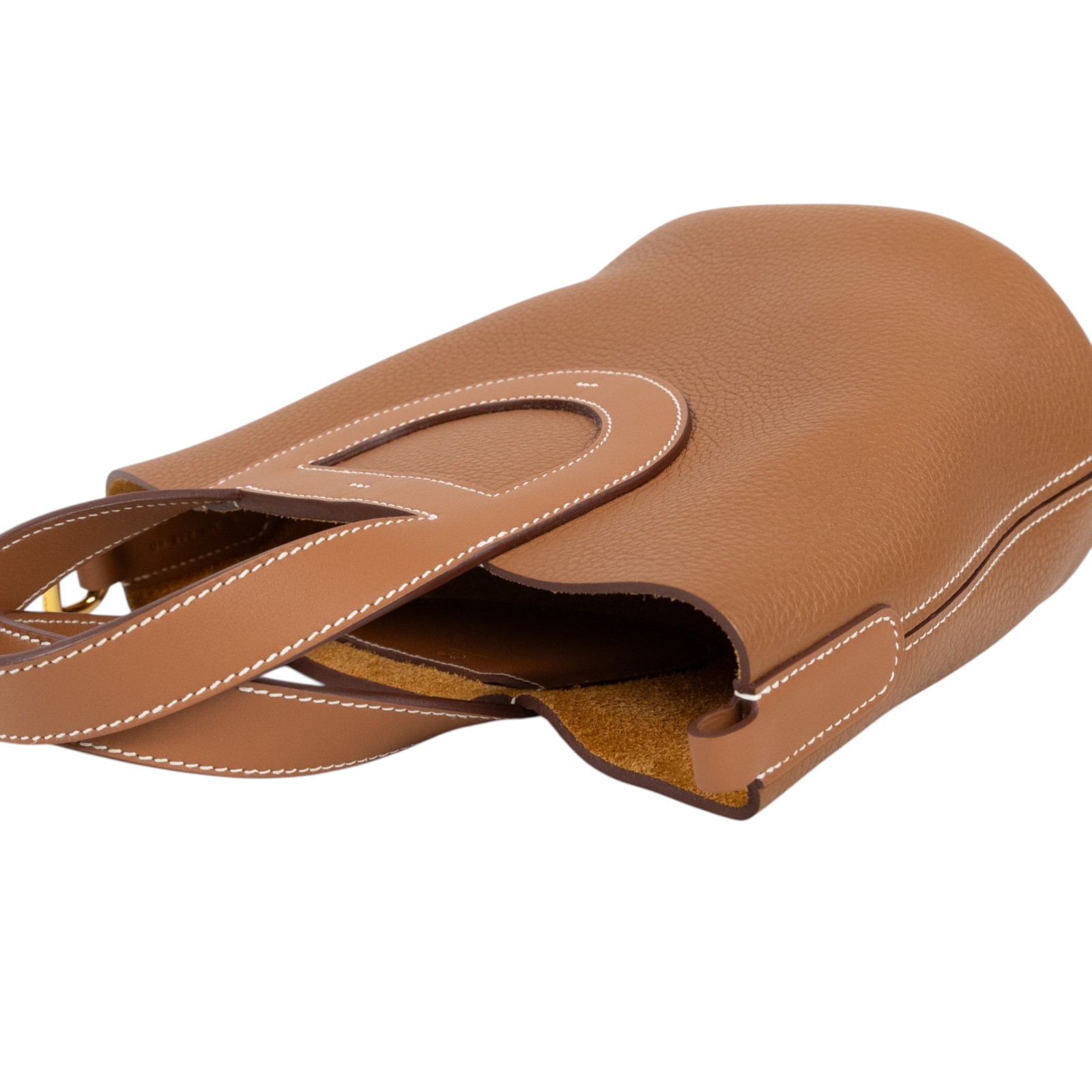 愛馬仕 Hermes In The Loop 18  豬鼻 菜籃子包 金色五金 金棕色 H084274CCAB /K MN 005 KD  原廠盒子/防塵袋/取貨單