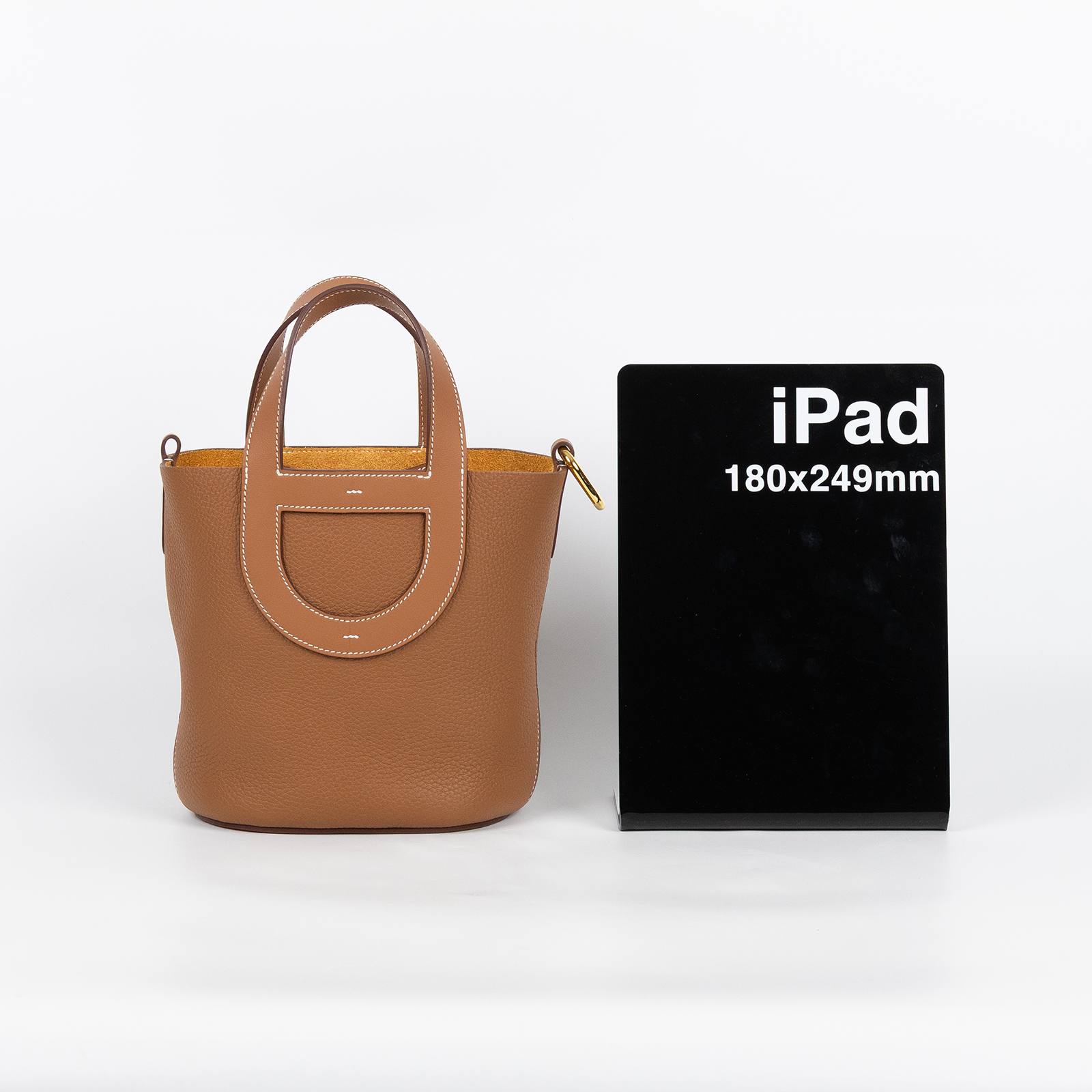 愛馬仕 Hermes In The Loop 18  豬鼻 菜籃子包 金色五金 金棕色 H084274CCAB /K MN 005 KD  原廠盒子/防塵袋/取貨單