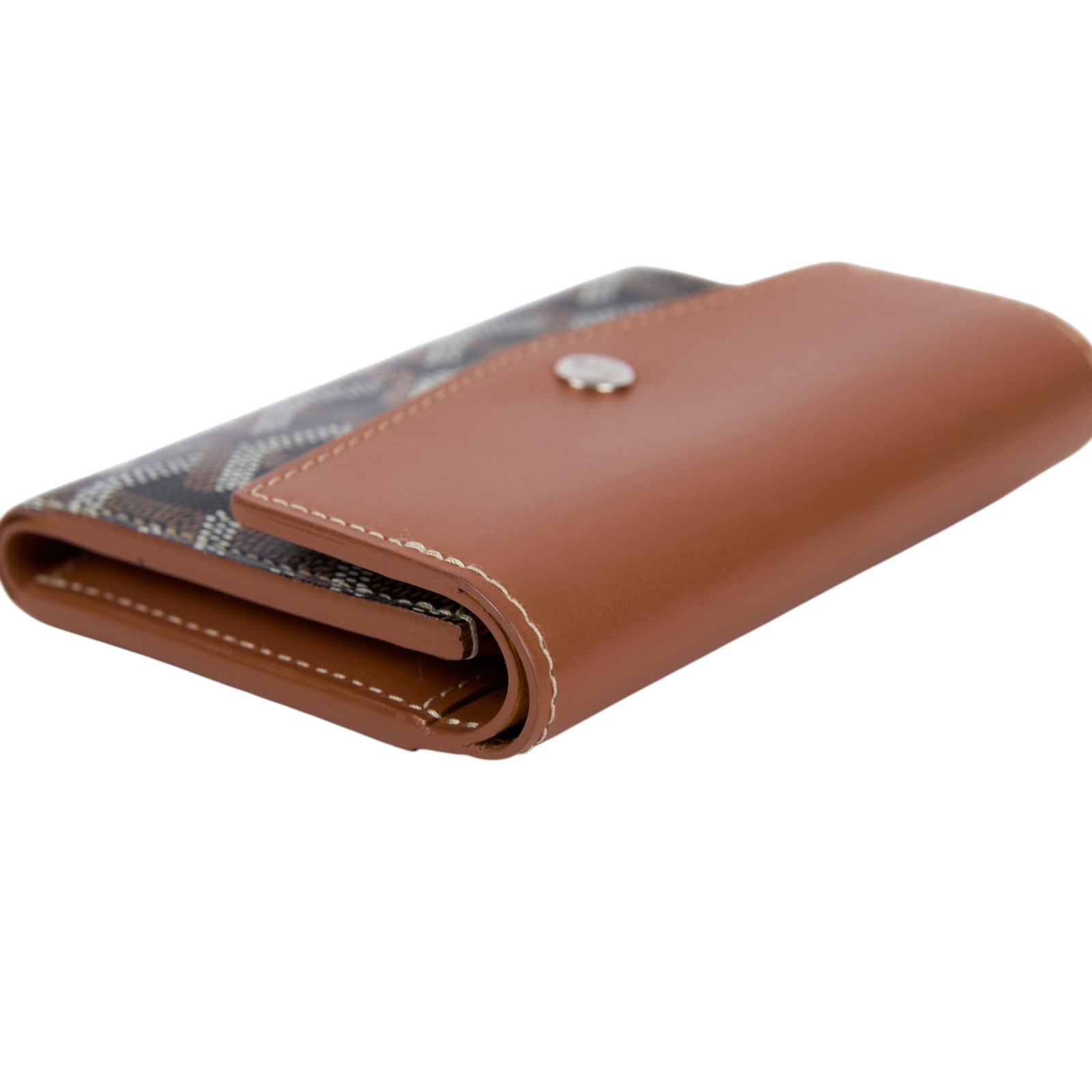 高雅德 GOYARD Saint Gabriel 錢包 三折 短夾 STGABRPMLTY 棕Saint Gabriel三折短夾 原廠盒子/國外購買證明影本