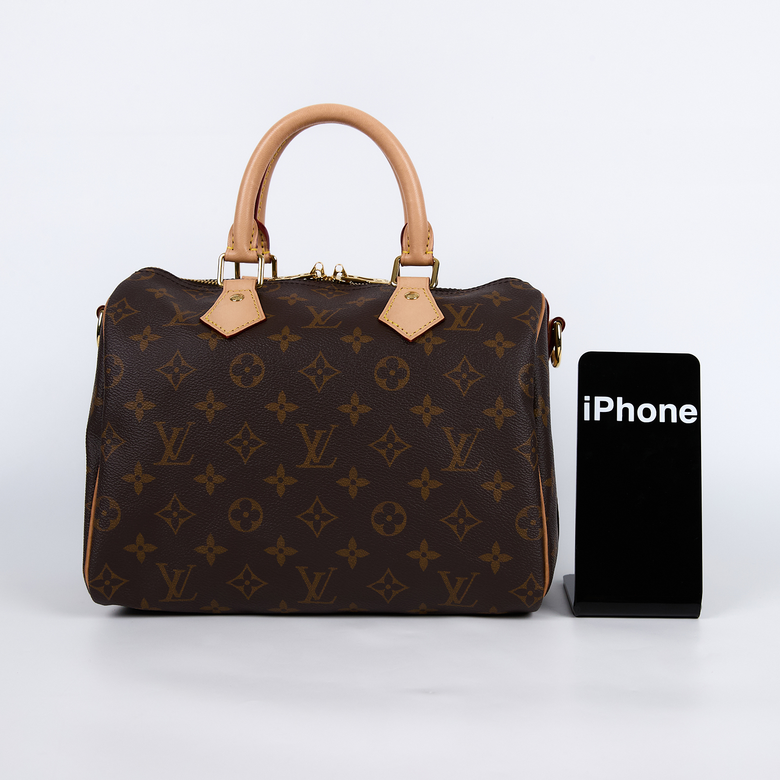 路易威登 LOUIS VUITTON Speedy Bandoulière  25 經典帆布 手提 斜背 波士頓包 M41113 晶片款  原廠盒子/防塵袋/鎖組 /背帶