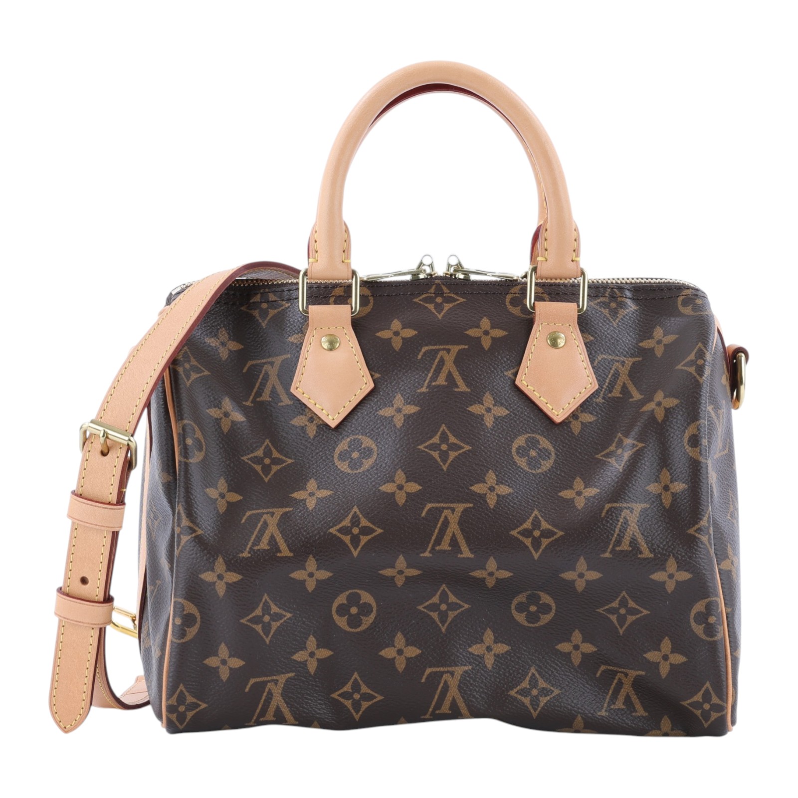 路易威登 LOUIS VUITTON Speedy Bandoulière  25 經典帆布 手提 斜背 波士頓包 M41113  防塵袋/鎖組/背帶