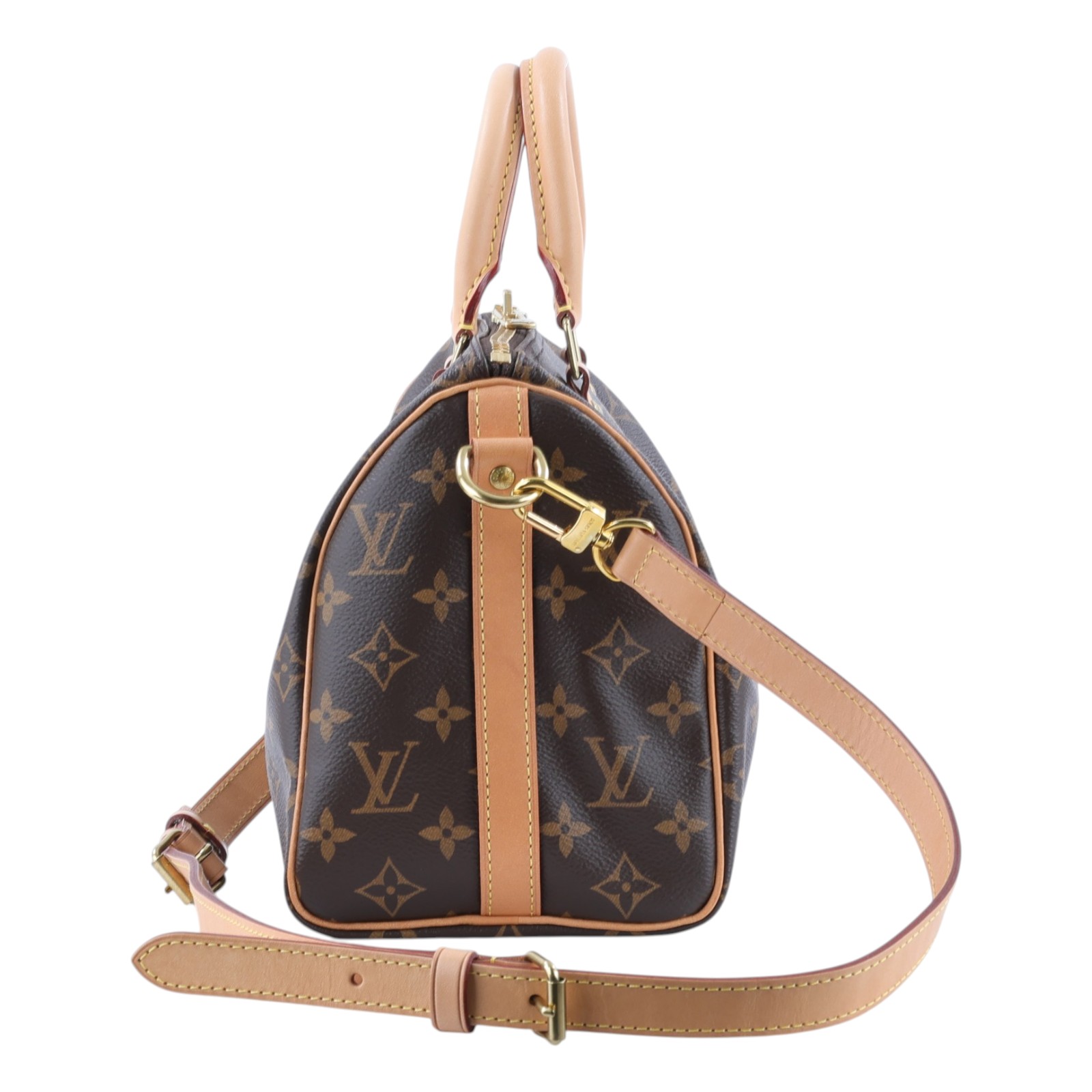 路易威登 LOUIS VUITTON Speedy Bandoulière  25 經典帆布 手提 斜背 波士頓包 M41113  防塵袋/鎖組/背帶