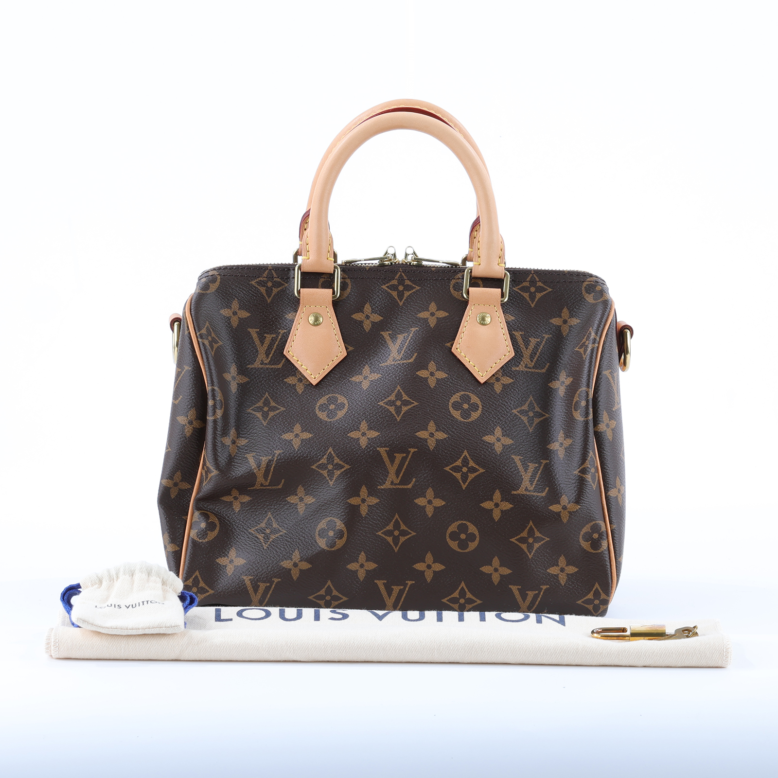 路易威登 LOUIS VUITTON Speedy Bandoulière  25 經典帆布 手提 斜背 波士頓包 M41113  防塵袋/鎖組/背帶