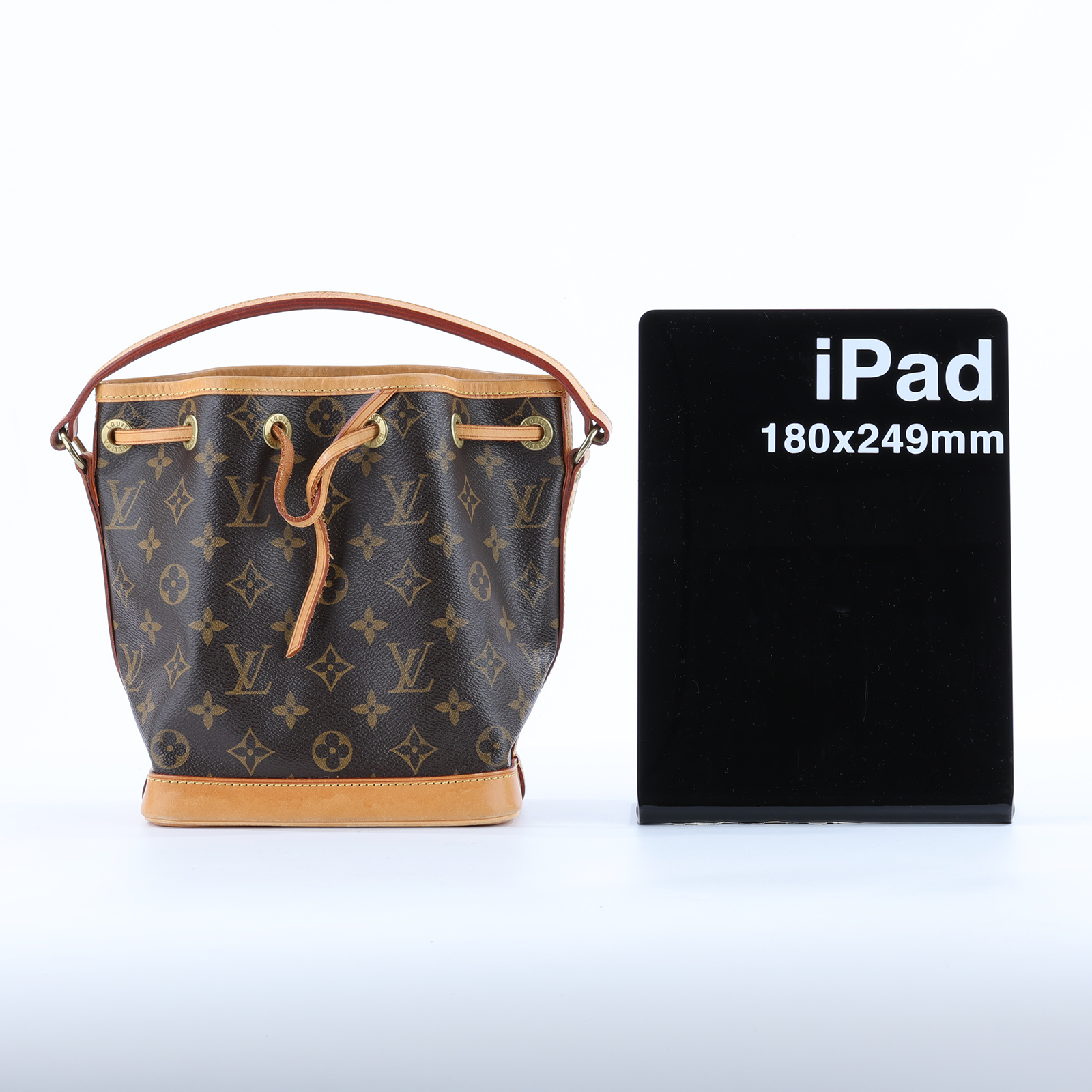 路易威登 LOUIS VUITTON MINI Noé 原花 束口水桶包 M42227 原花手提水桶 無附屬品