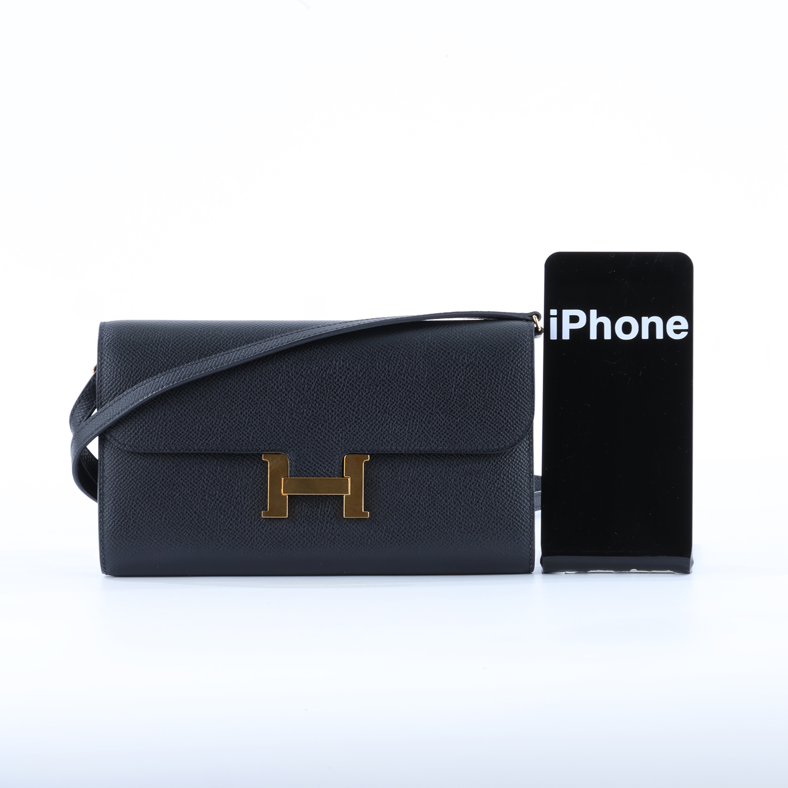 愛馬仕 Hermes Constance to go 康康包 長夾  CNTG Z 黑金CONSTANCE TO GO 防塵袋