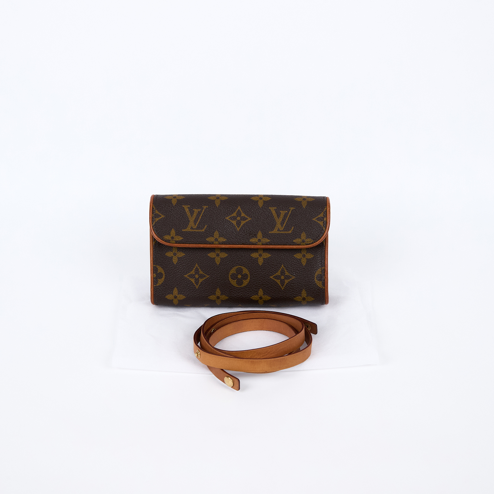 路易威登 LOUIS VUITTON Florentine 肩背包 櫃姐 腰包 M51855 原花POCHETTE FLORENTIN 無附屬品