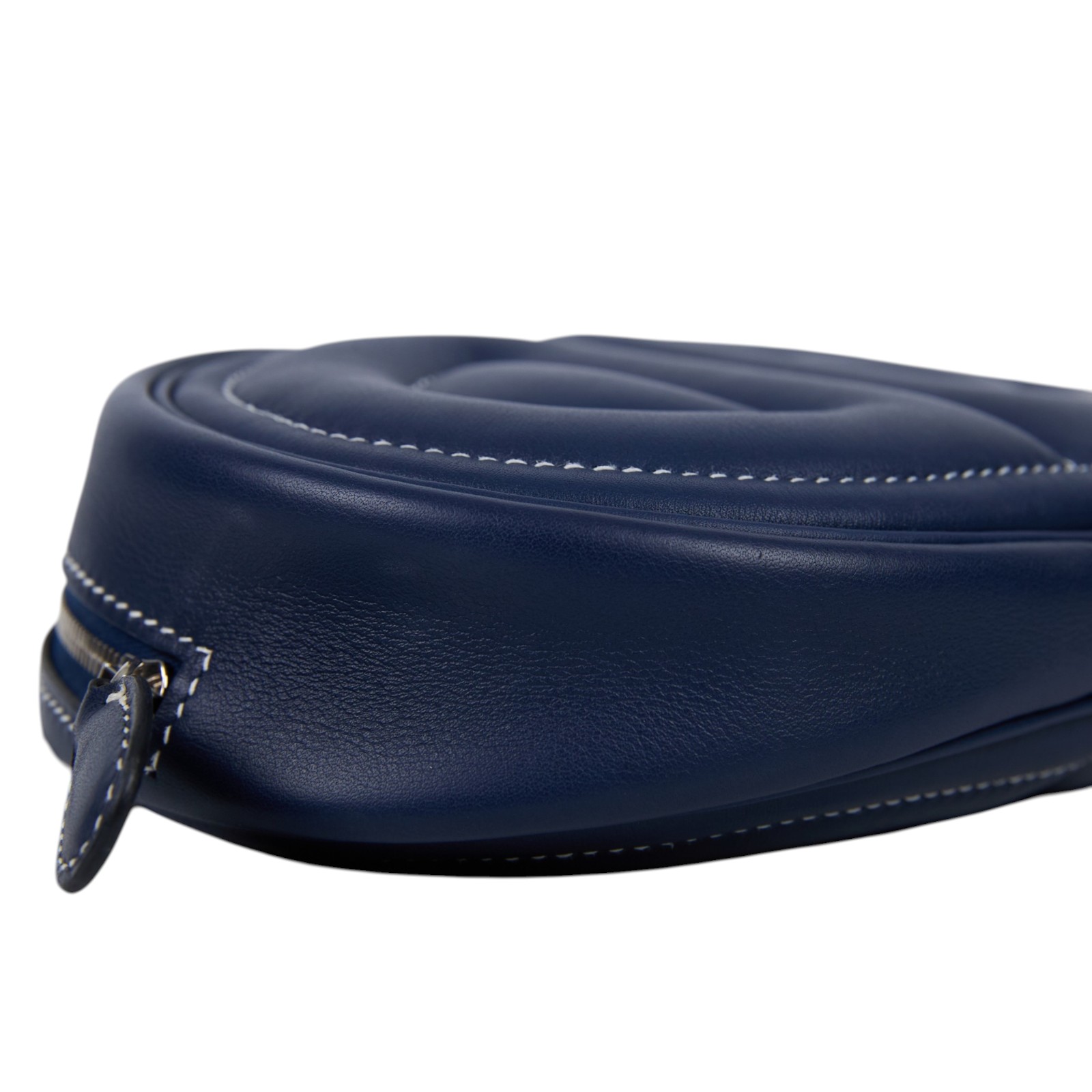 愛馬仕 Hermes In The Loop  豬鼻 腰包 銀色五金 H079223CKAG / Y刻藍IN THE LOOP BANANE 原廠盒子/防塵袋