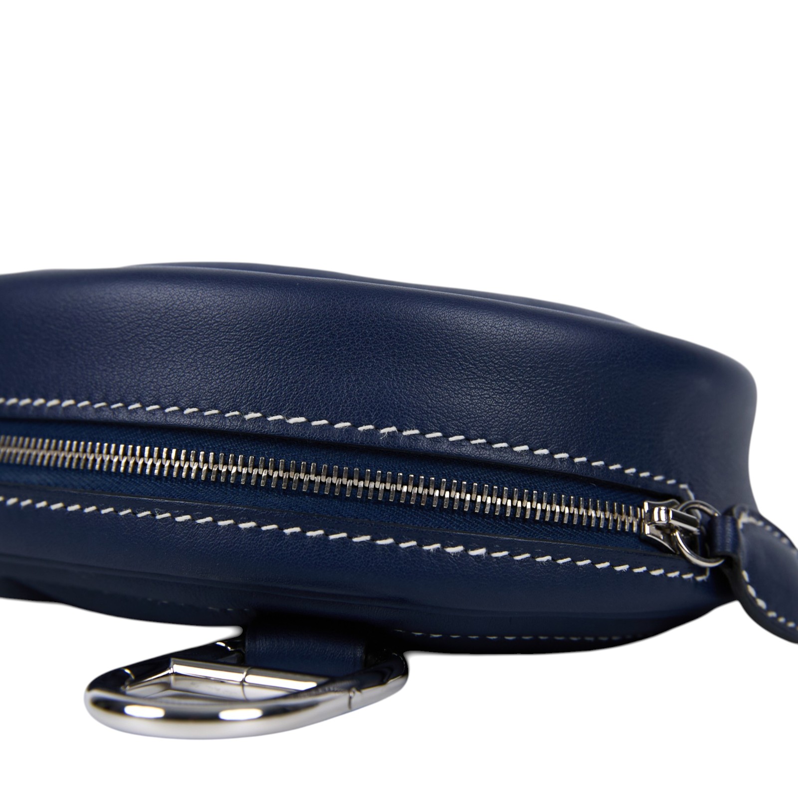 愛馬仕 Hermes In The Loop  豬鼻 腰包 銀色五金 H079223CKAG / Y刻藍IN THE LOOP BANANE 原廠盒子/防塵袋