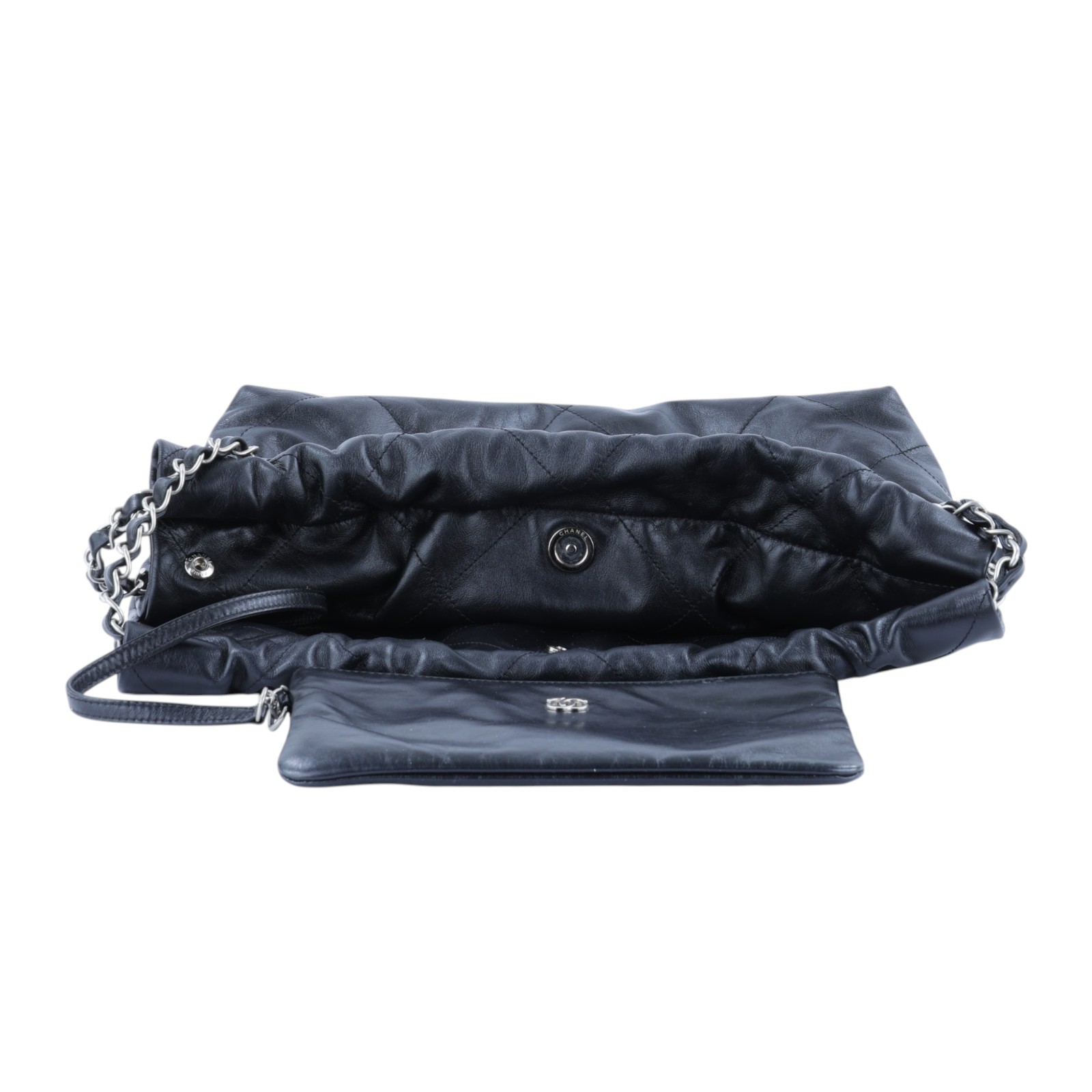 香奈兒 CHANEL 22 小型 束口包 AS3260 晶片款 黑銀22包 小號 原廠盒子/防塵袋