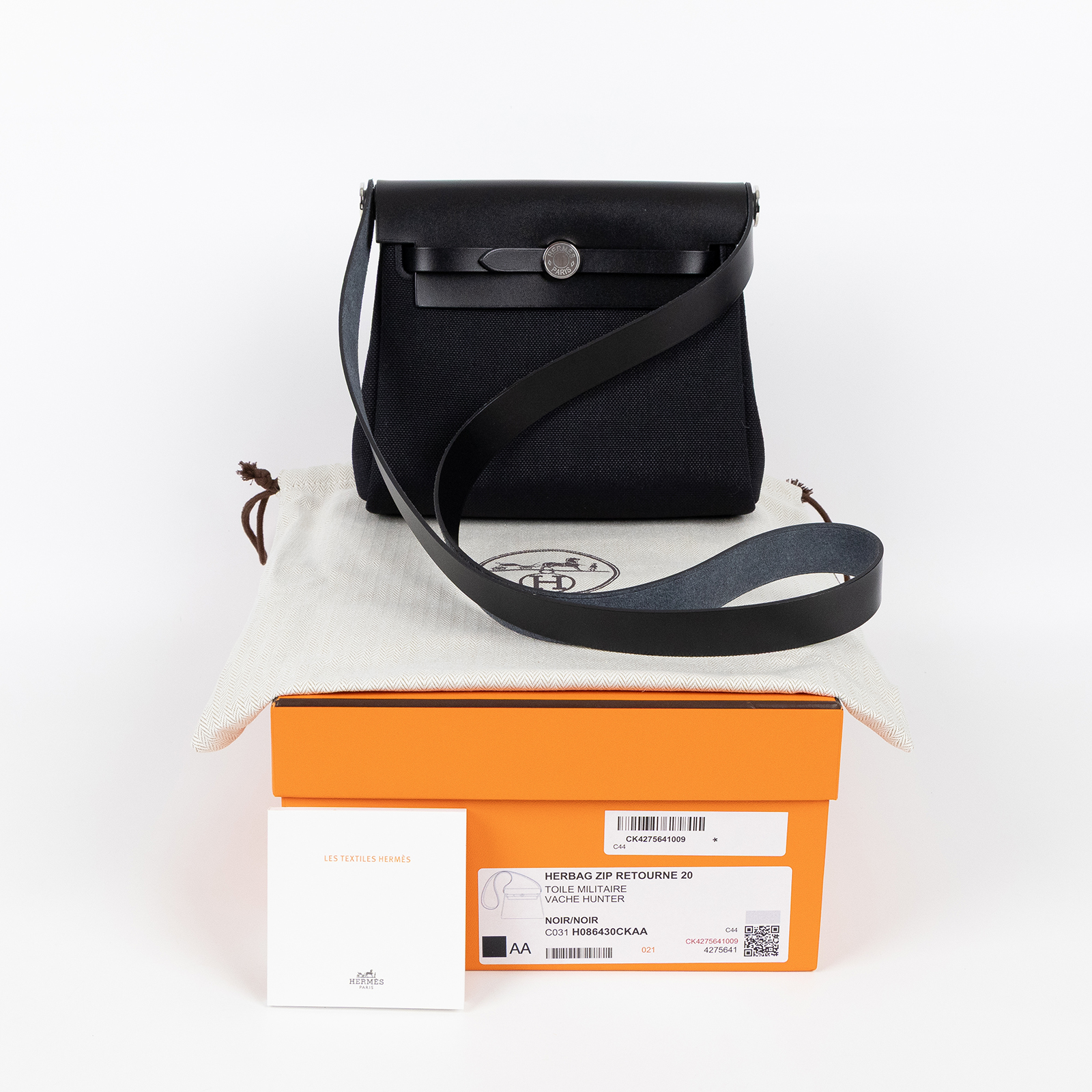 愛馬仕 Hermes Herbag Zip 20 銀色五金 黑色 H086430CKAA /G BT 001 DT  原廠盒子/防塵袋