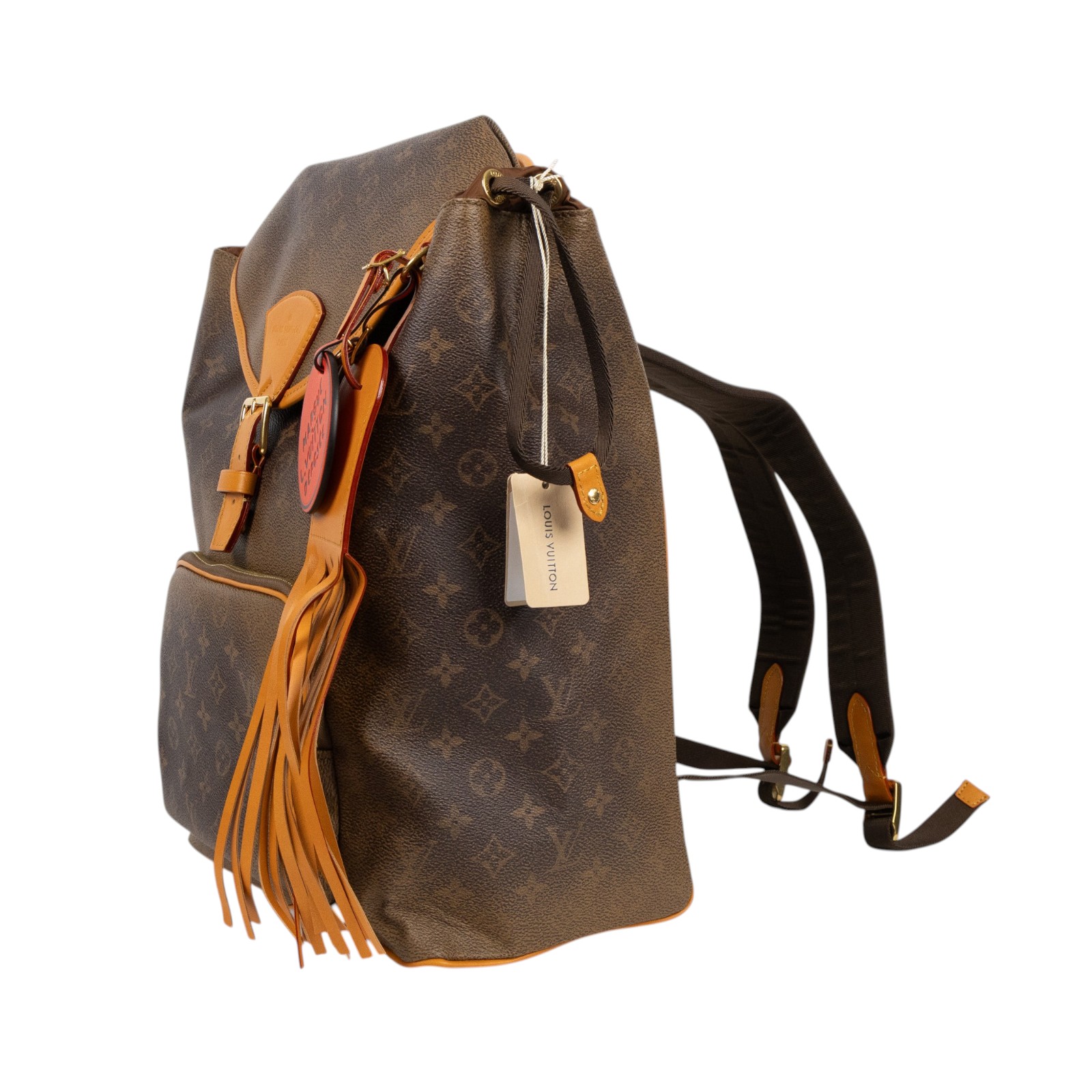 路易威登 LOUIS VUITTON Montsouris 雙肩包 後背包 M11540 晶片款 2024秋冬Montsouris後背包 防塵袋