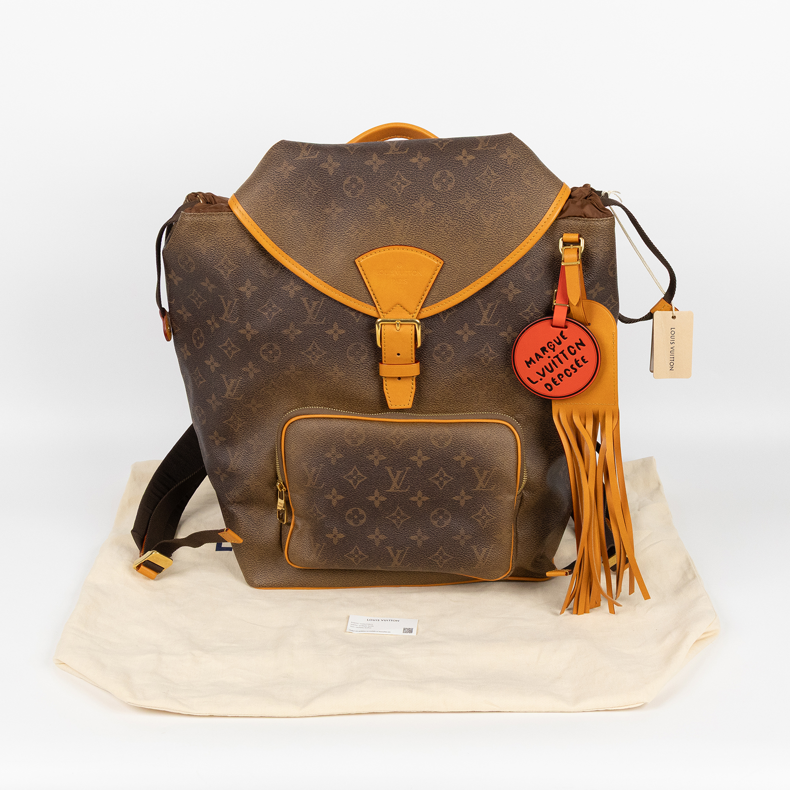 路易威登 LOUIS VUITTON Montsouris 雙肩包 後背包 M11540 晶片款 2024秋冬Montsouris後背包 防塵袋