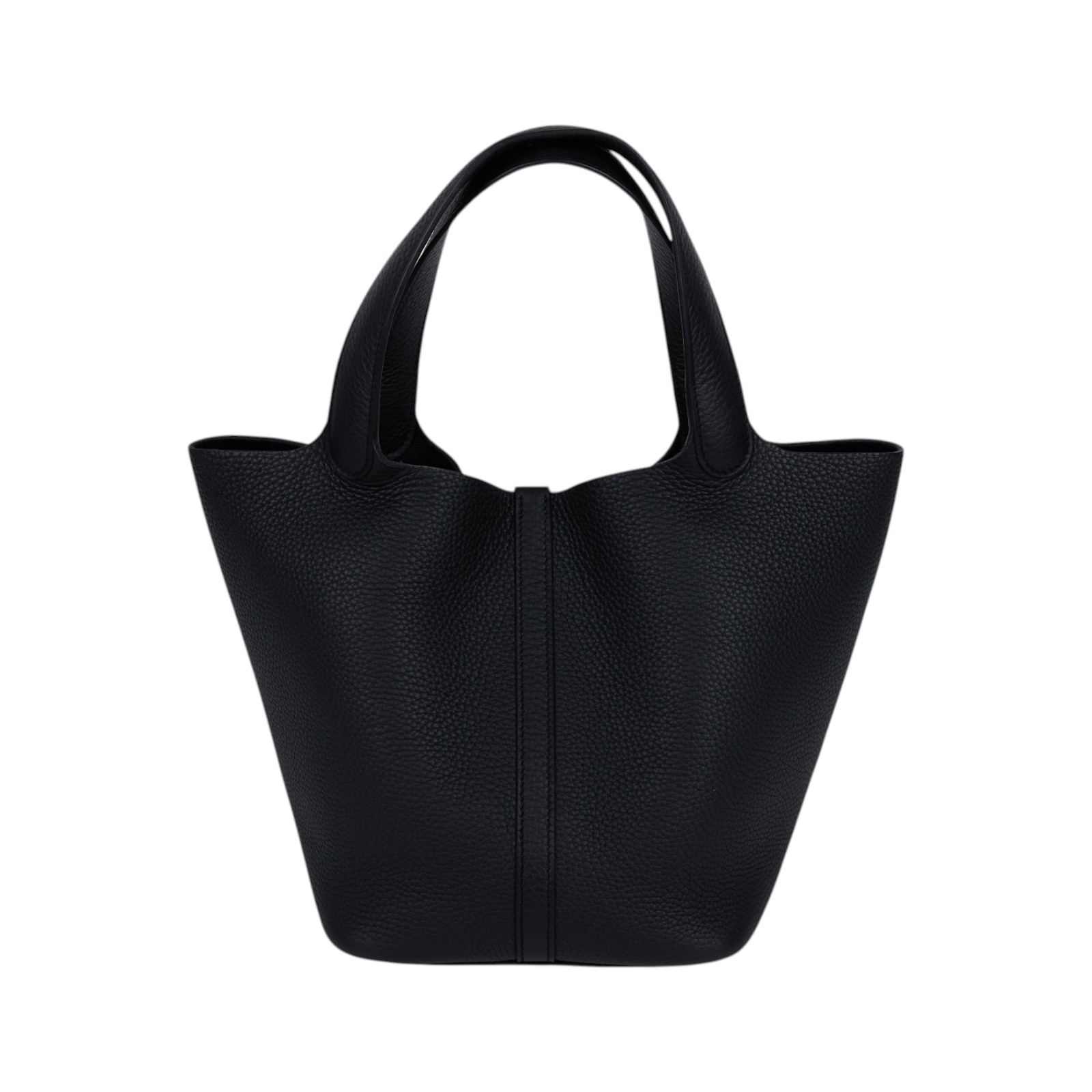 愛馬仕 Hermes Picotin Lock 22 菜籃子包 銀色五金 黑色 H060991CK89 /W AM 006 UH  防塵袋/原廠盒子/鎖組