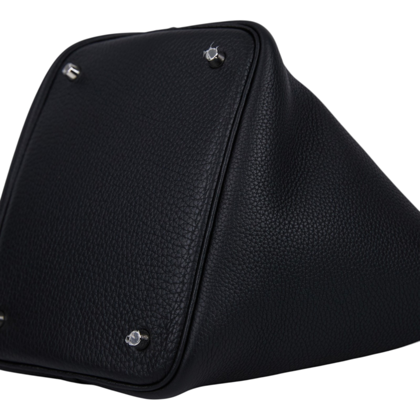 愛馬仕 Hermes Picotin Lock 22 菜籃子包 銀色五金 黑色 H060991CK89 /W AM 006 UH  防塵袋/原廠盒子/鎖組