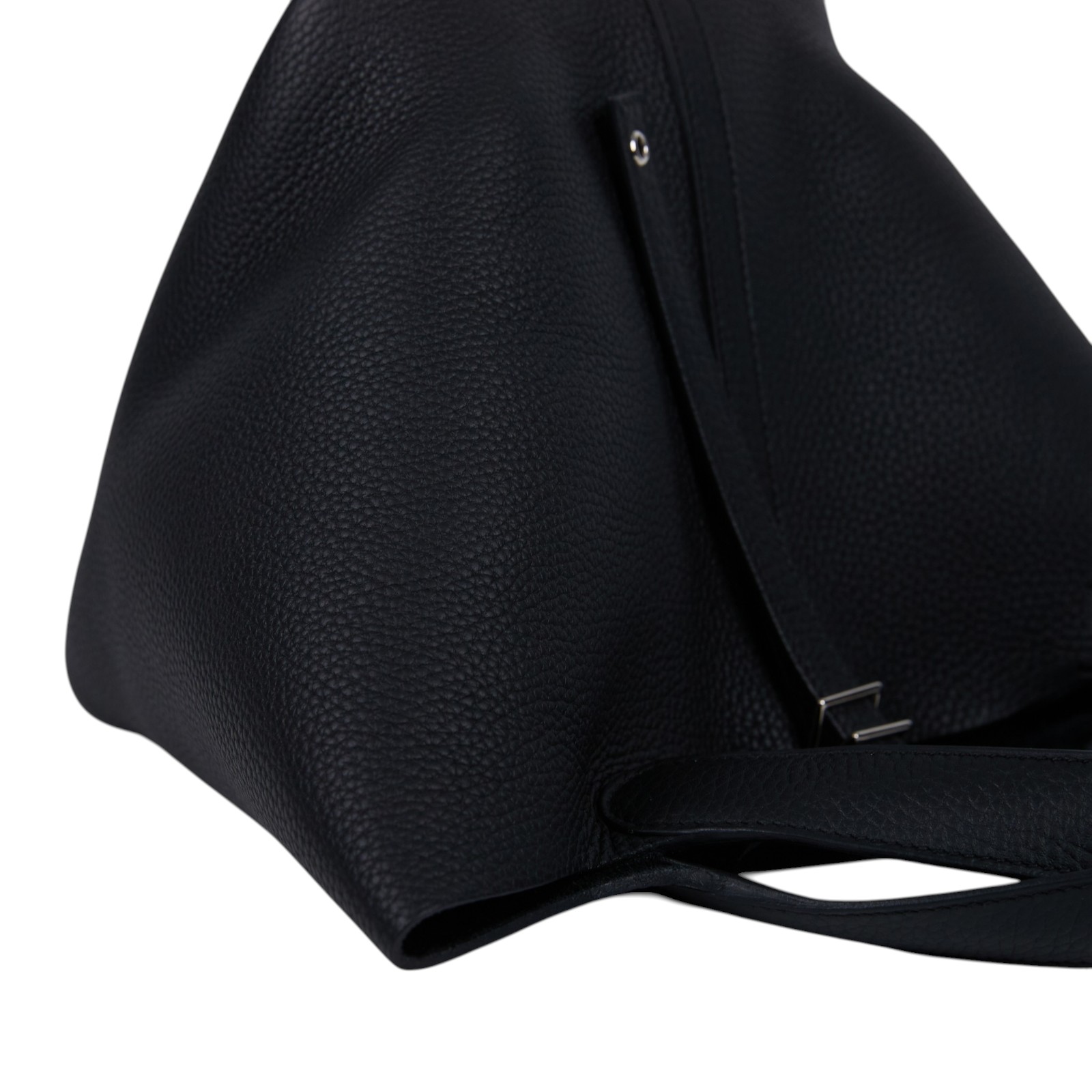 愛馬仕 Hermes Picotin Lock 22 菜籃子包 銀色五金 黑色 H060991CK89 /W AM 006 UH  防塵袋/原廠盒子/鎖組