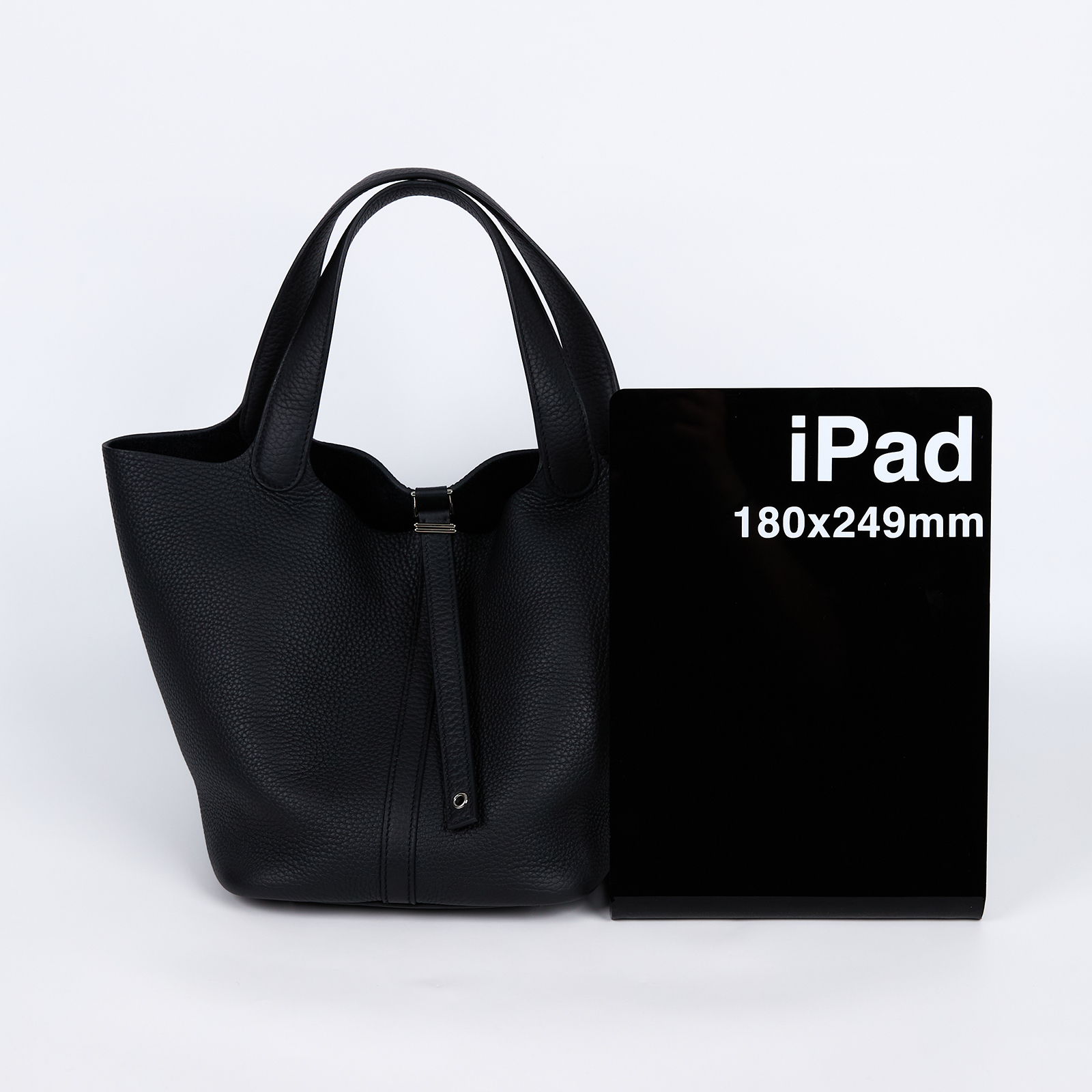 愛馬仕 Hermes Picotin Lock 22 菜籃子包 銀色五金 黑色 H060991CK89 /W AM 006 UH  防塵袋/原廠盒子/鎖組