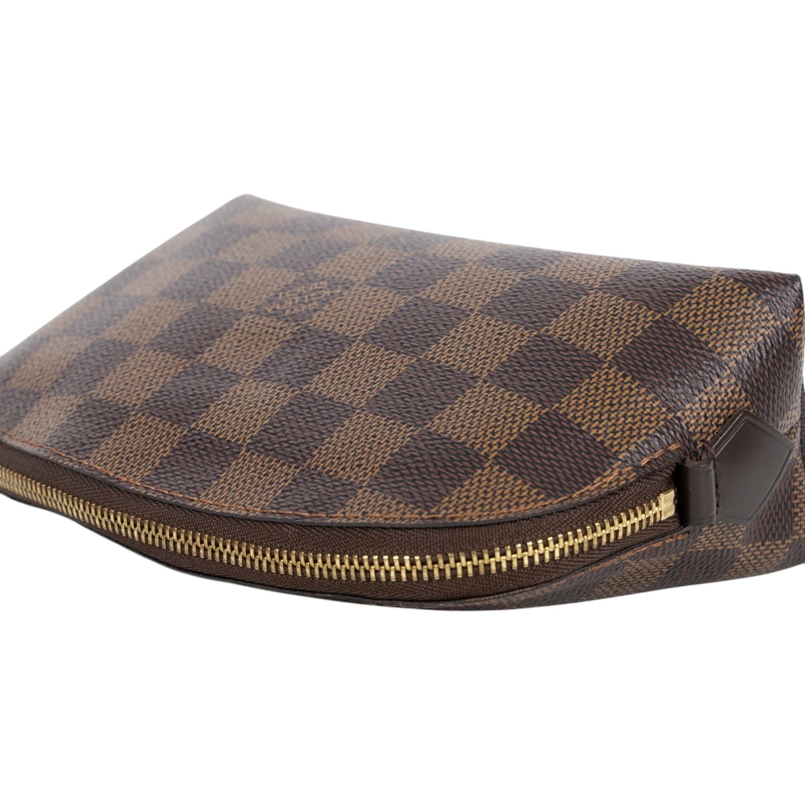 路易威登 LOUIS VUITTON 化妝包 PM 棋盤格帆布 N47516 晶片款 棋盤格貝殼小化妝包 防塵袋