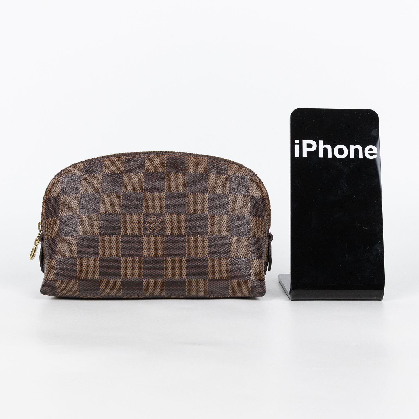 路易威登 LOUIS VUITTON 化妝包 PM 棋盤格帆布 N47516 晶片款 棋盤格貝殼小化妝包 防塵袋